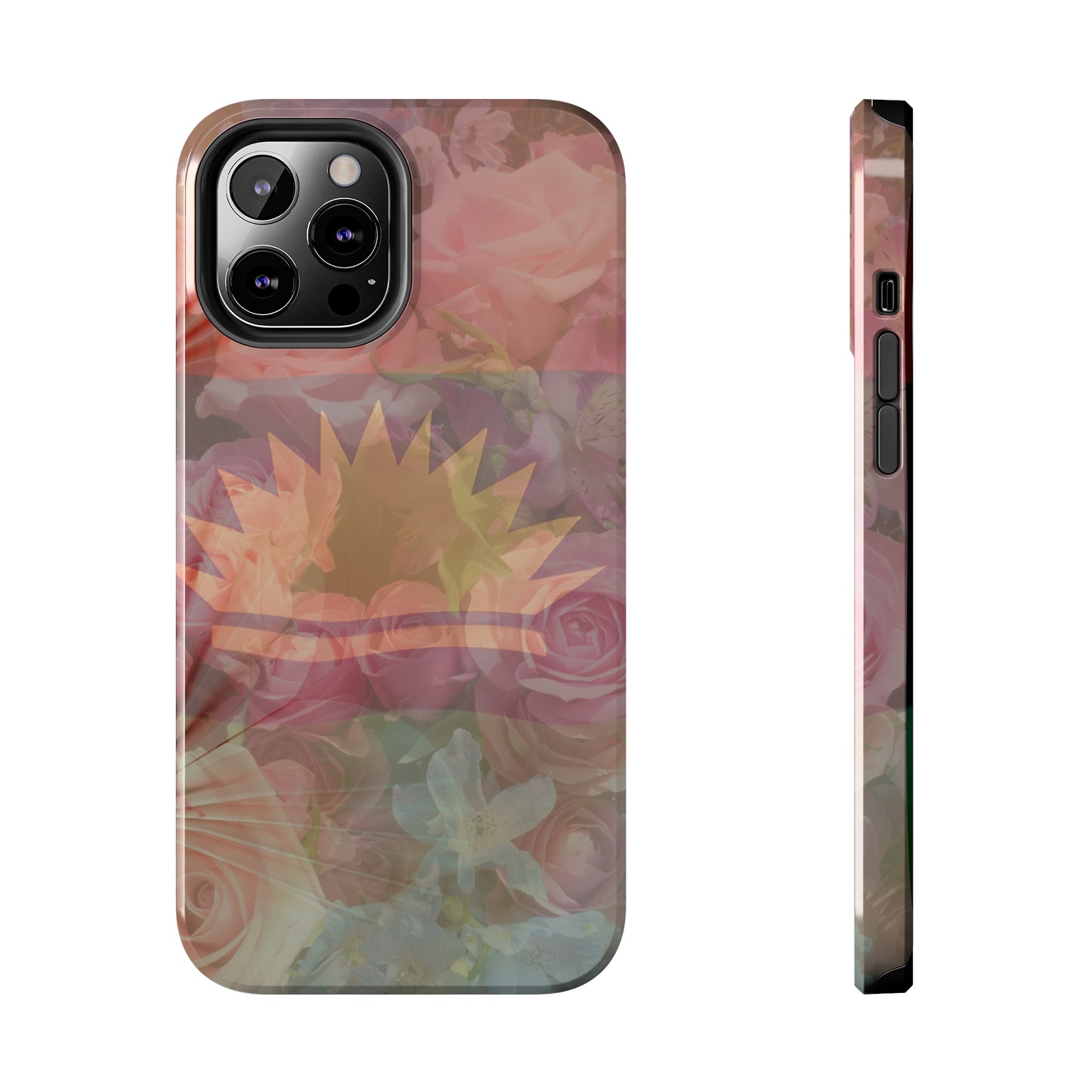 United States of Biafra Flag Flower Blend 3 - Tough iPhone Cases (iPhone 7, 8, X, 11, 12, 13, 14, 15)