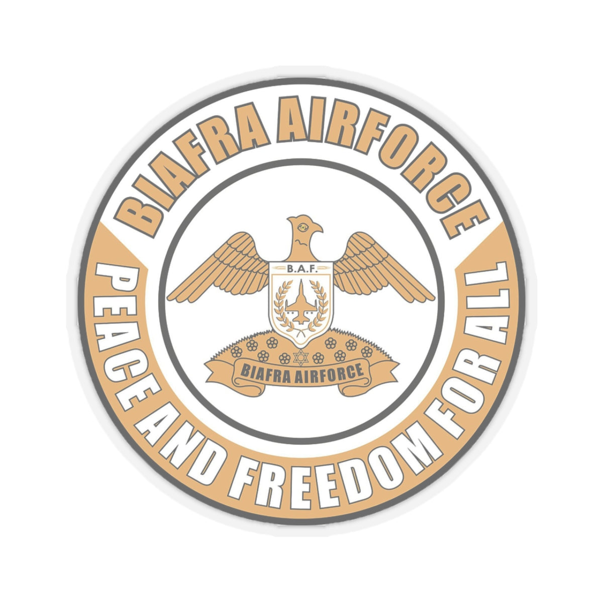 Biafra Airforce Kiss-Cut Stickers