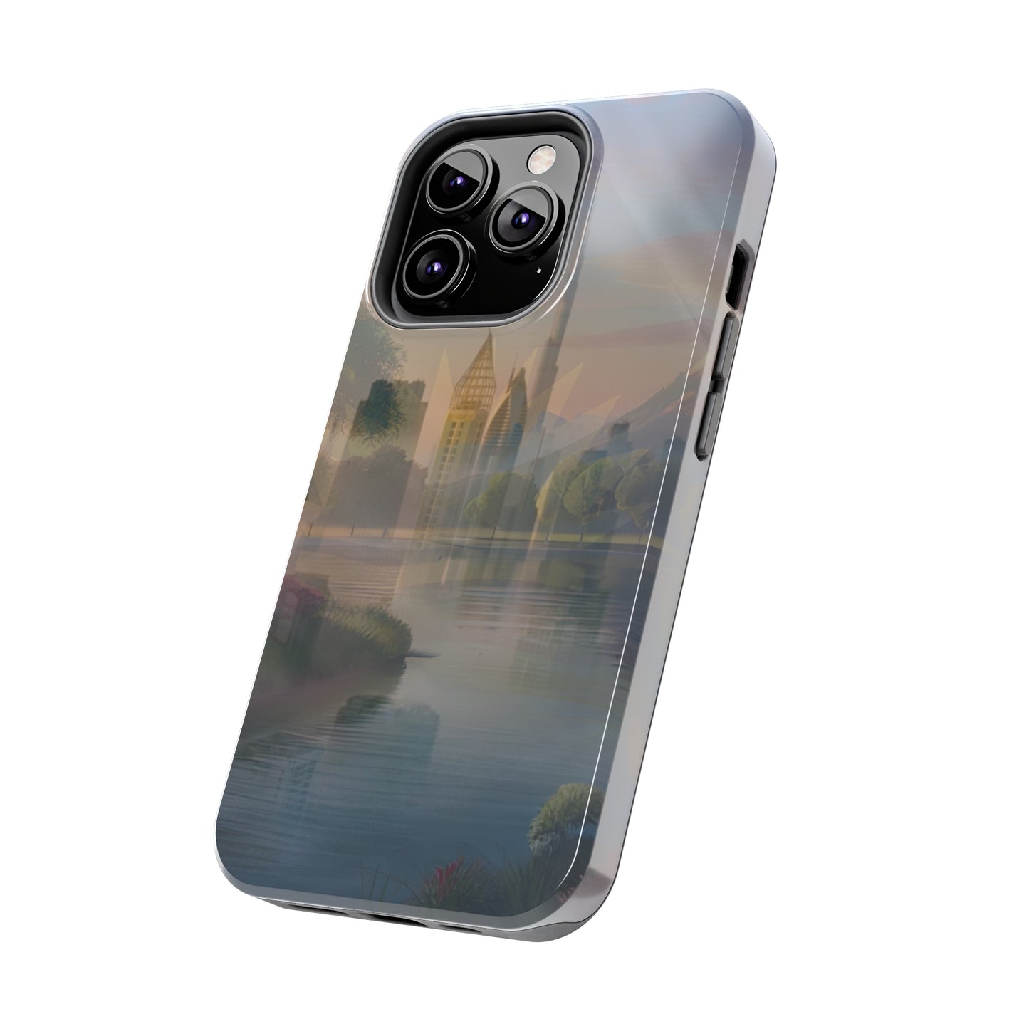 City Neighborhood Pond United States of Biafra - Tough iPhone Cases (iPhone 7, 8, X, 11, 12, 13, 14, 15)