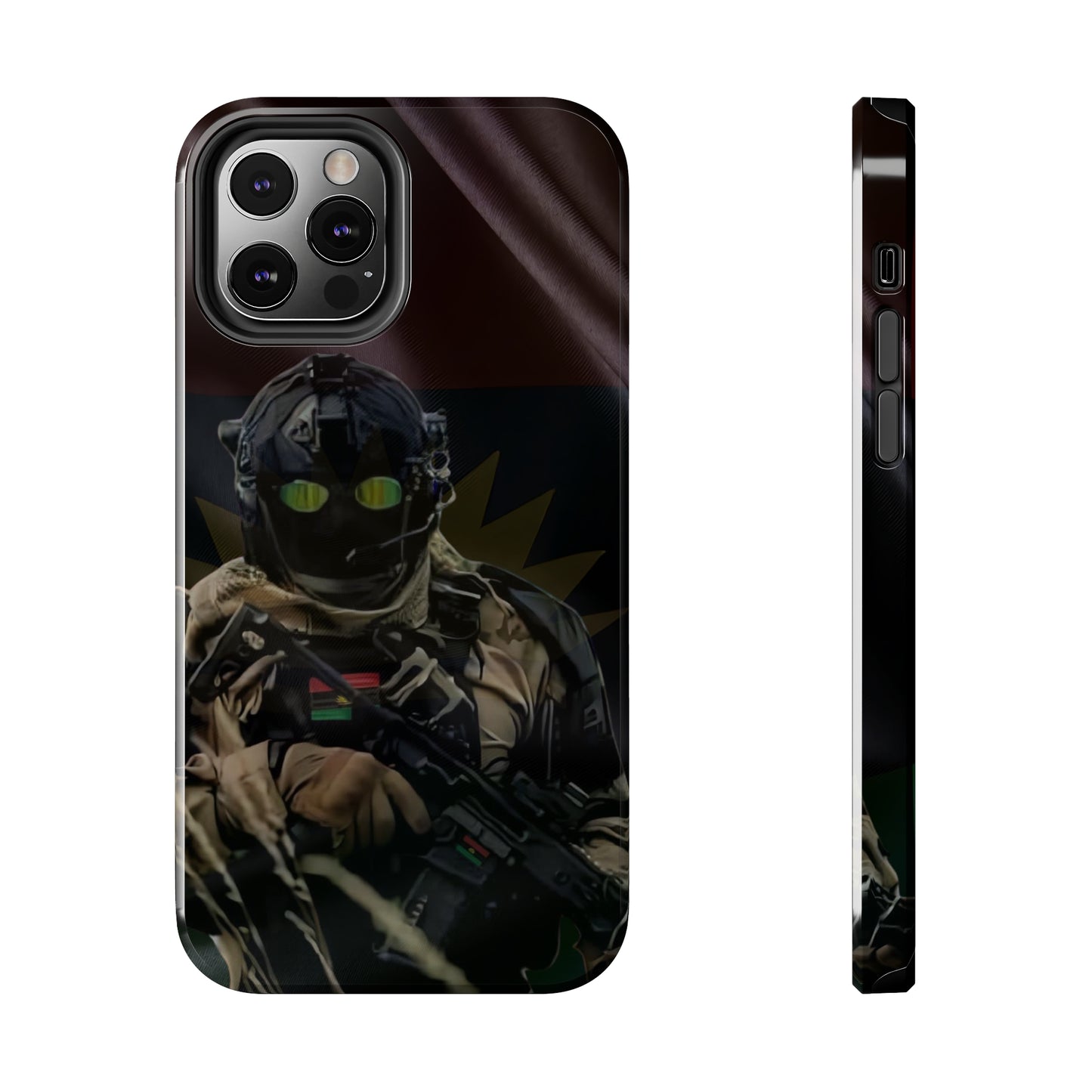 Biafra Soldier III - Tough iPhone Cases (iPhone 7, 8, X, 11, 12, 13, 14, 15)