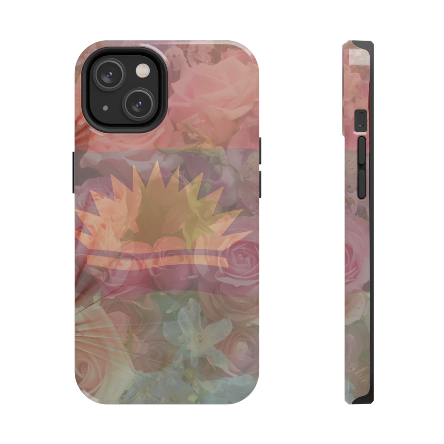 United States of Biafra Flag Flower Blend 3 - Tough iPhone Cases (iPhone 7, 8, X, 11, 12, 13, 14, 15)