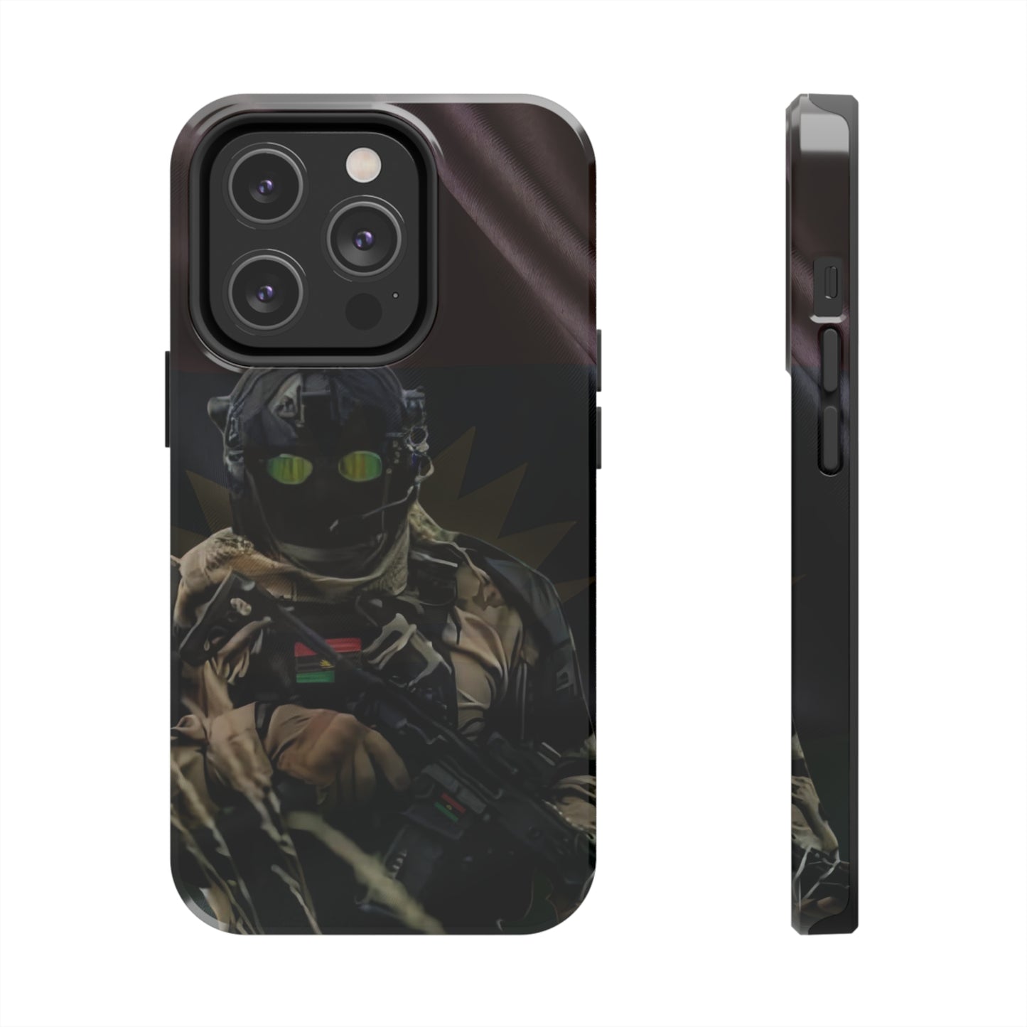 Biafra Soldier III - Tough iPhone Cases (iPhone 7, 8, X, 11, 12, 13, 14, 15)