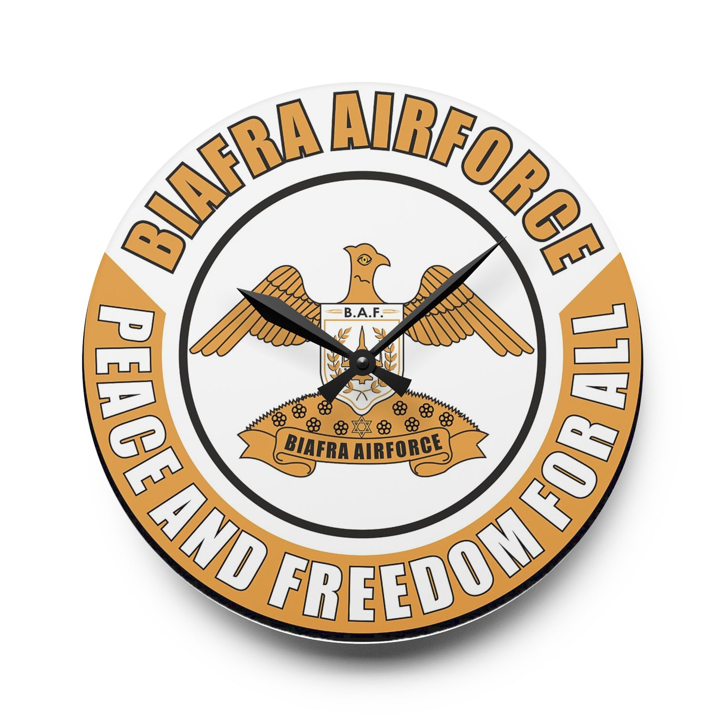 Biafra Air Force Acrylic Wall Clock