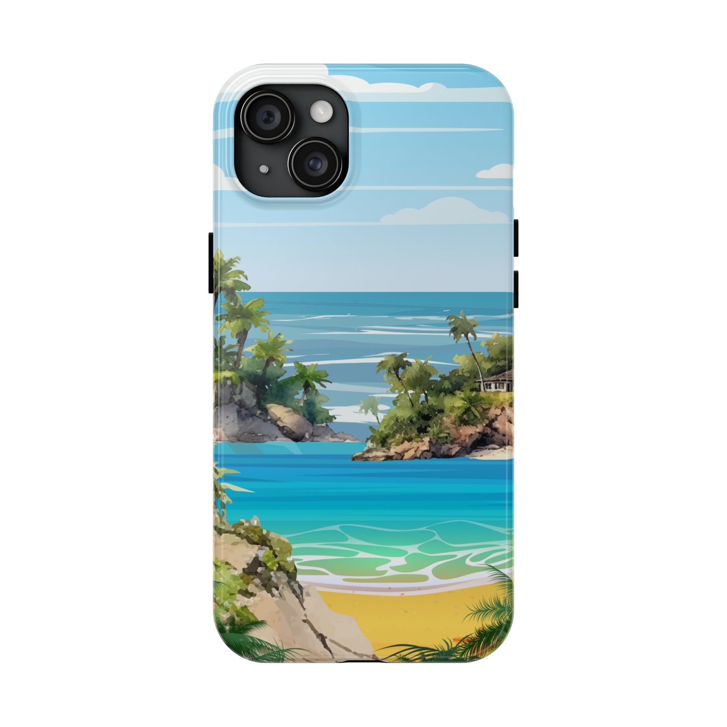 Island - Tough iPhone Cases (iPhone 7, 8, X, 11, 12, 13, 14, 15)