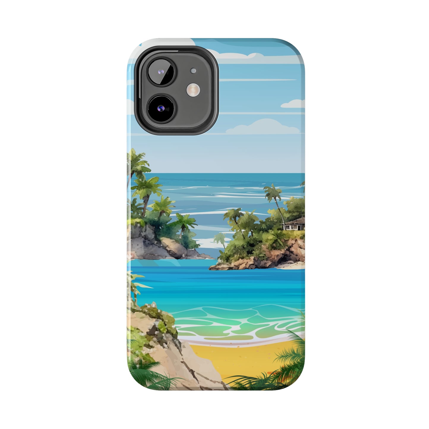 Island - Tough iPhone Cases (iPhone 7, 8, X, 11, 12, 13, 14, 15)