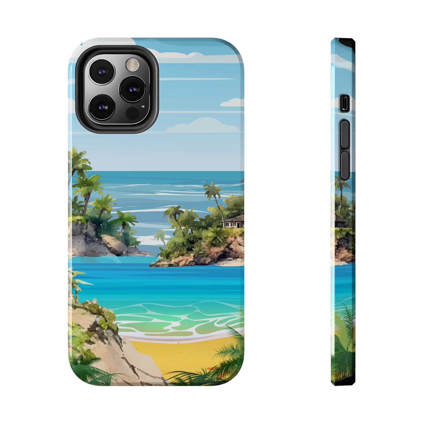 Island - Tough iPhone Cases (iPhone 7, 8, X, 11, 12, 13, 14, 15)