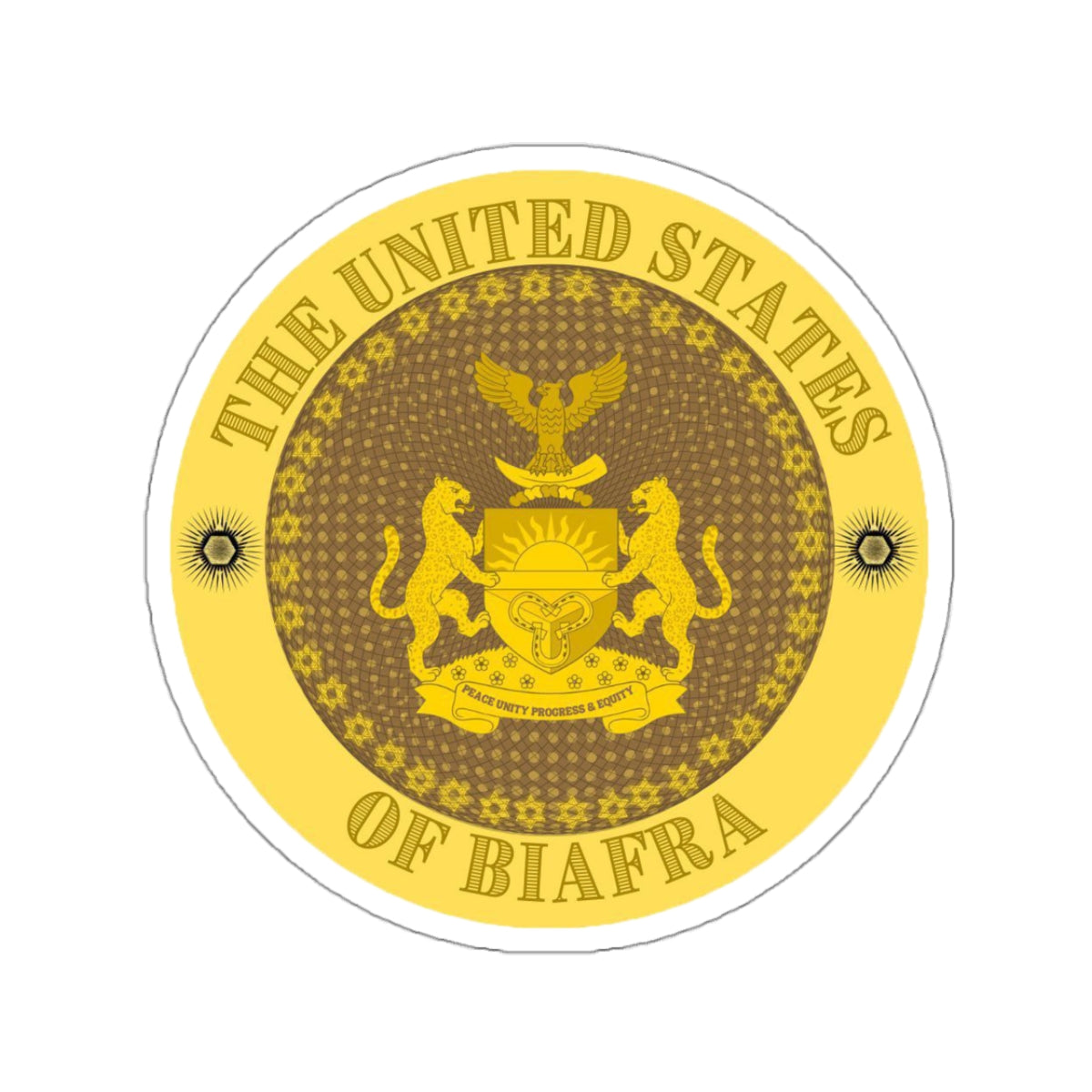 United States of Biafra Kiss-Cut Stickers