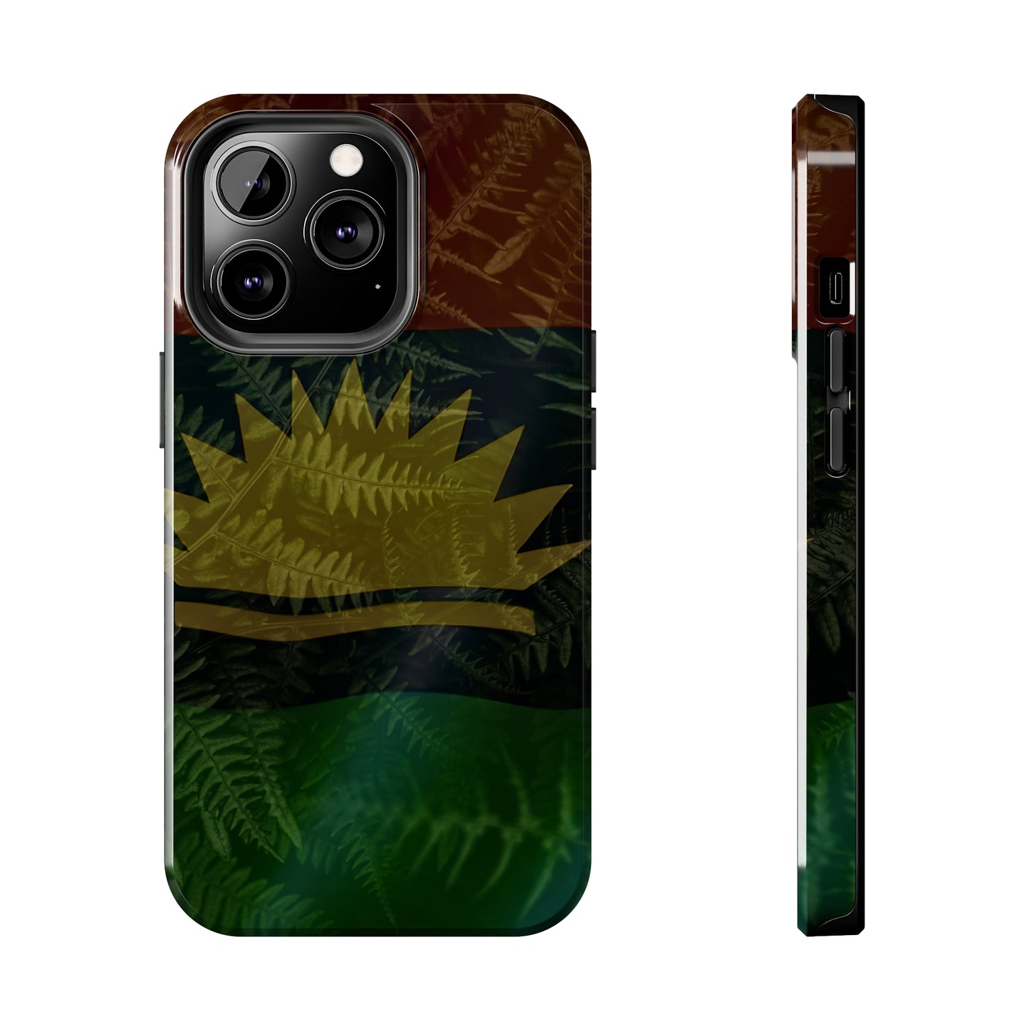United States of Biafra Flag Plant Leaves - Tough iPhone Cases (iPhone 7, 8, X, 11, 12, 13, 14, 15)