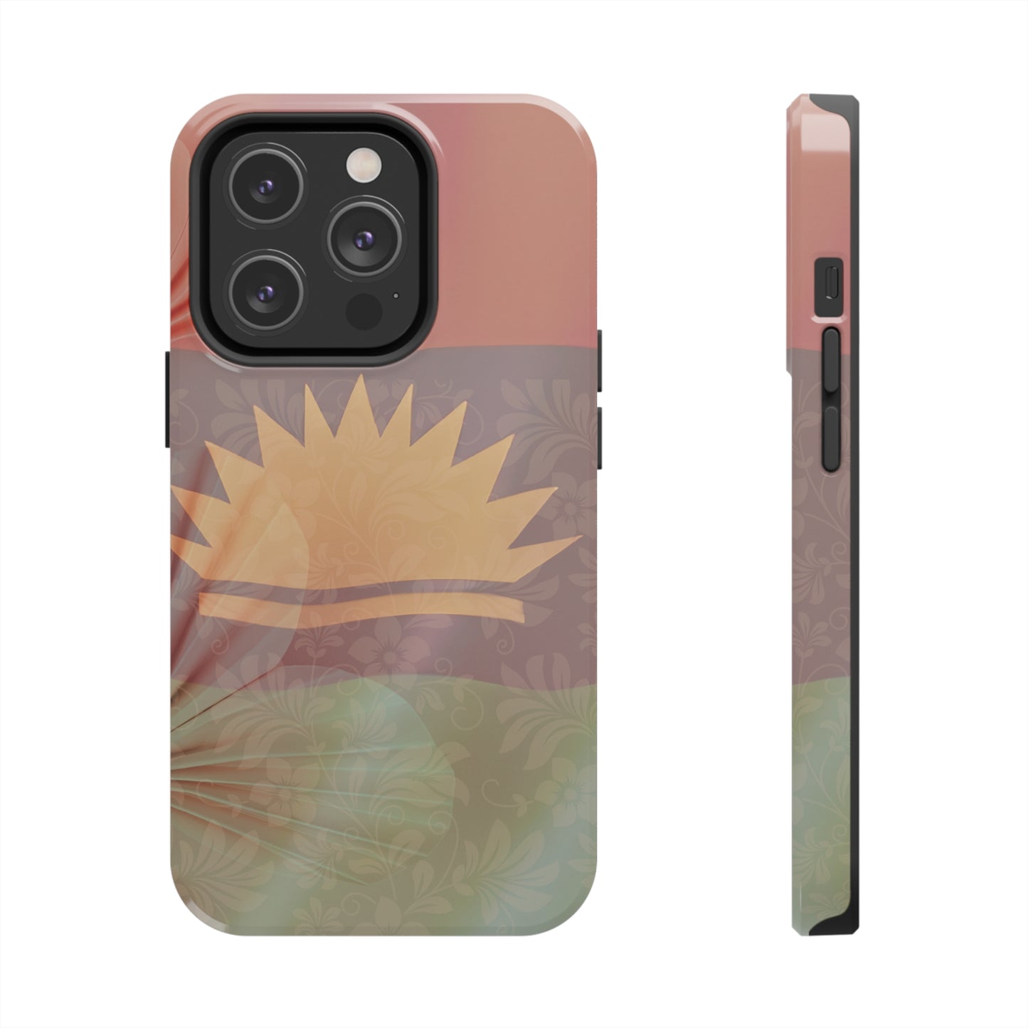 United States of Biafra Flag Flower Blend 5 - Tough iPhone Cases (iPhone 7, 8, X, 11, 12, 13, 14, 15)