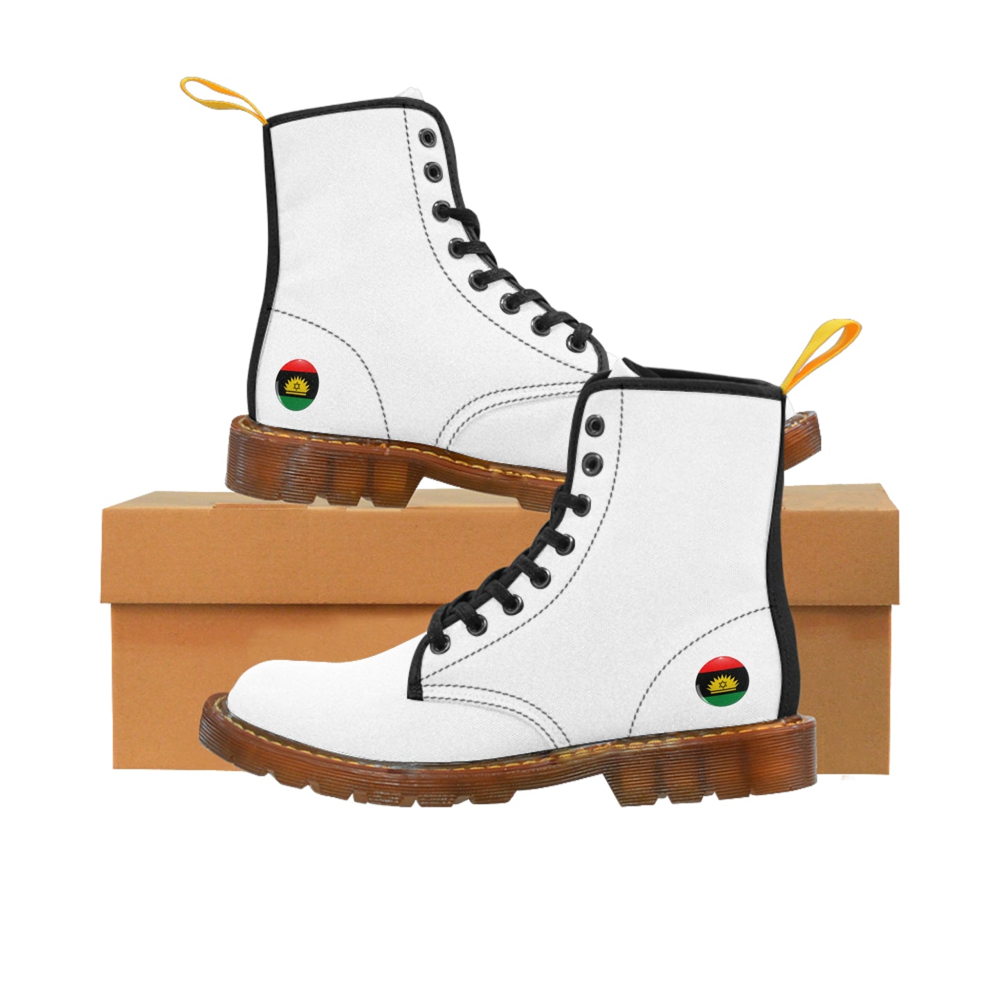 White Men's Canvas Boots