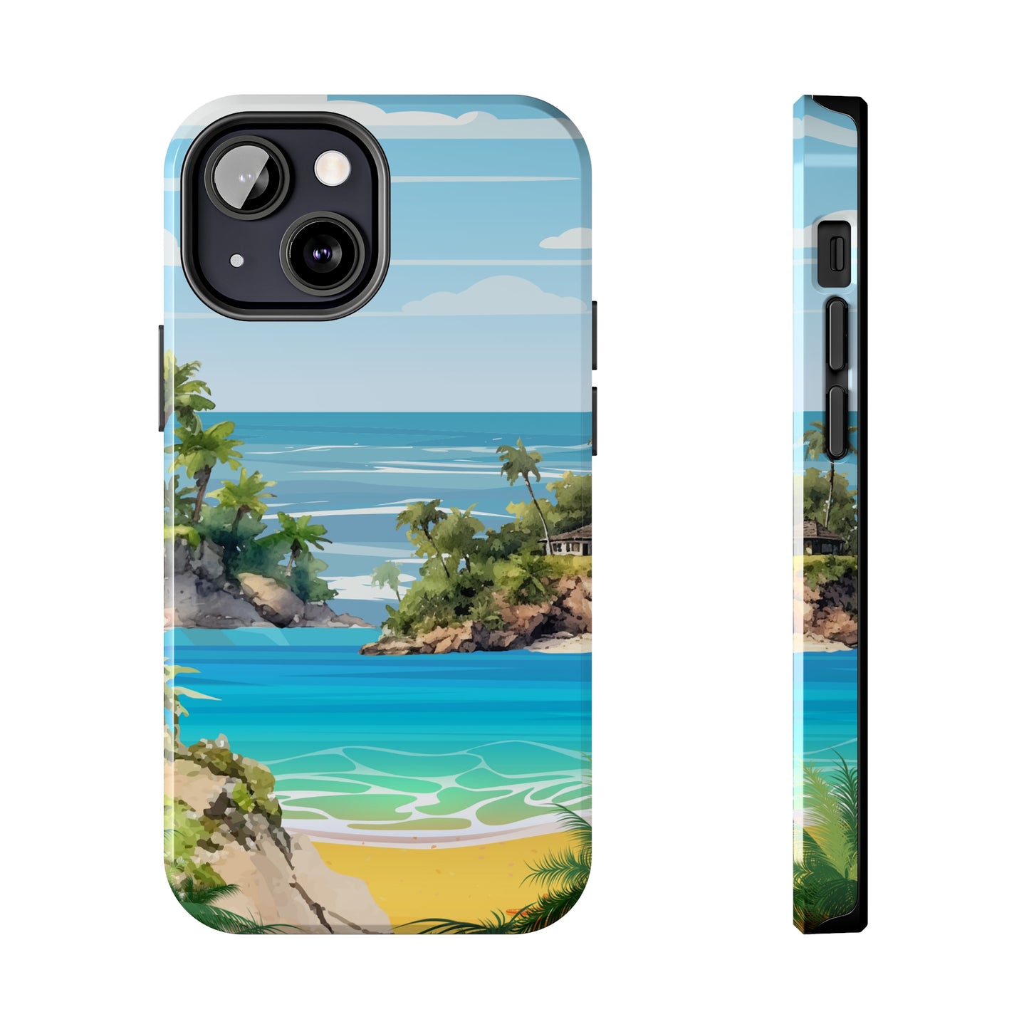 Island - Tough iPhone Cases (iPhone 7, 8, X, 11, 12, 13, 14, 15)