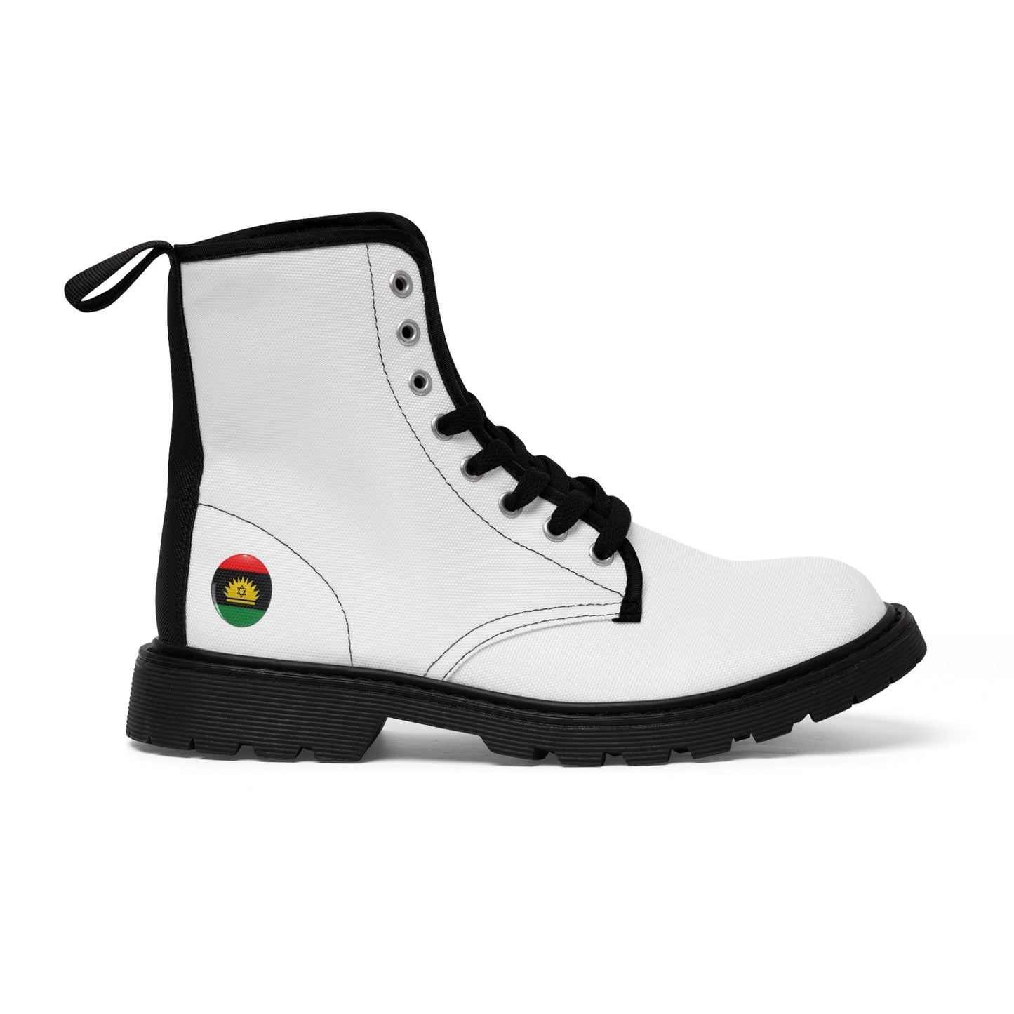 White Men's Canvas Boots