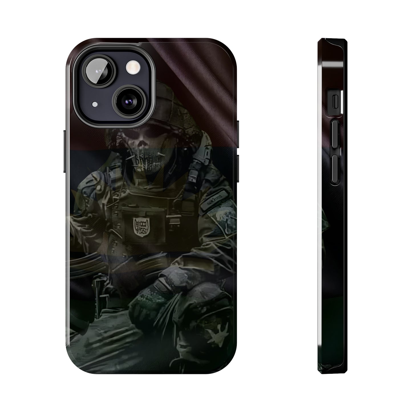 Biafra Soldier II - Tough iPhone Cases (iPhone 7, 8, X, 11, 12, 13, 14, 15)