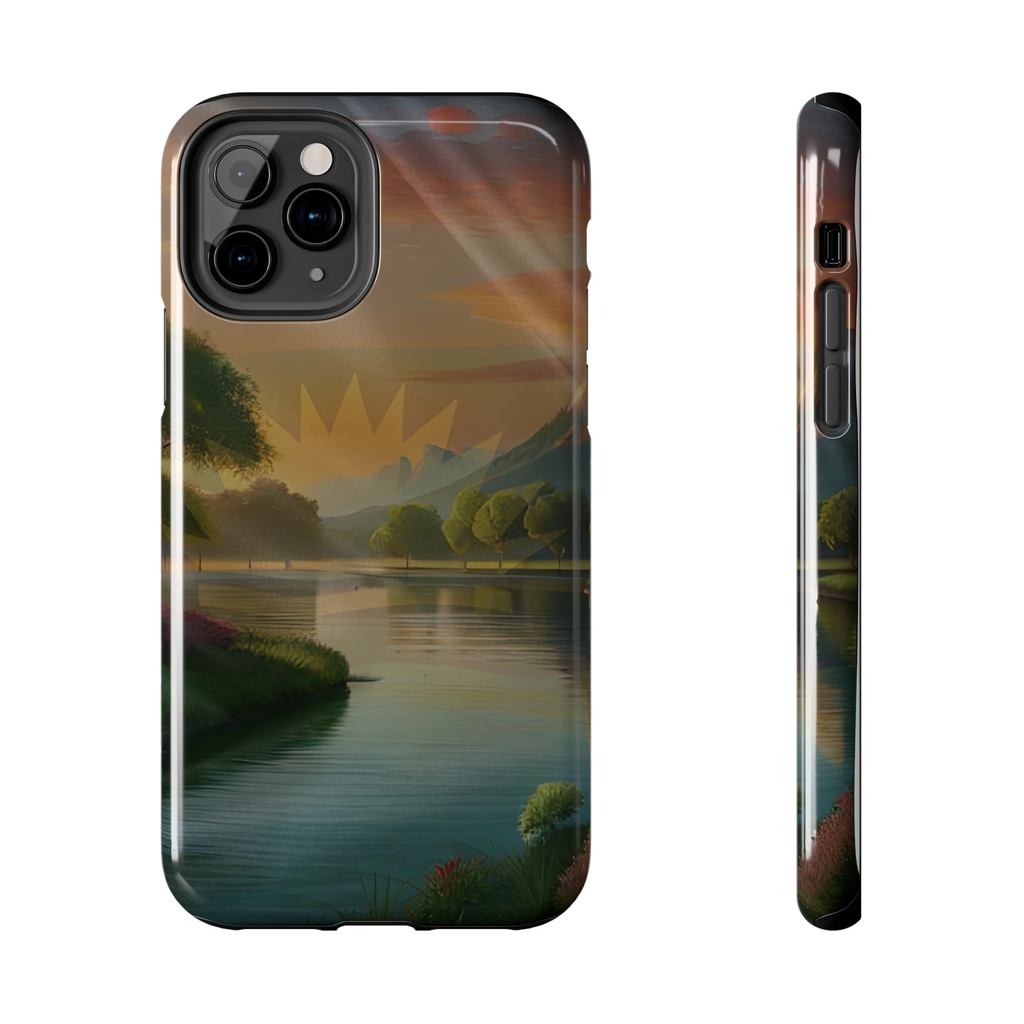 Neighborhood Pond, United States of Biafra - Tough iPhone Cases (iPhone 7, 8, X, 11, 12, 13, 14, 15)
