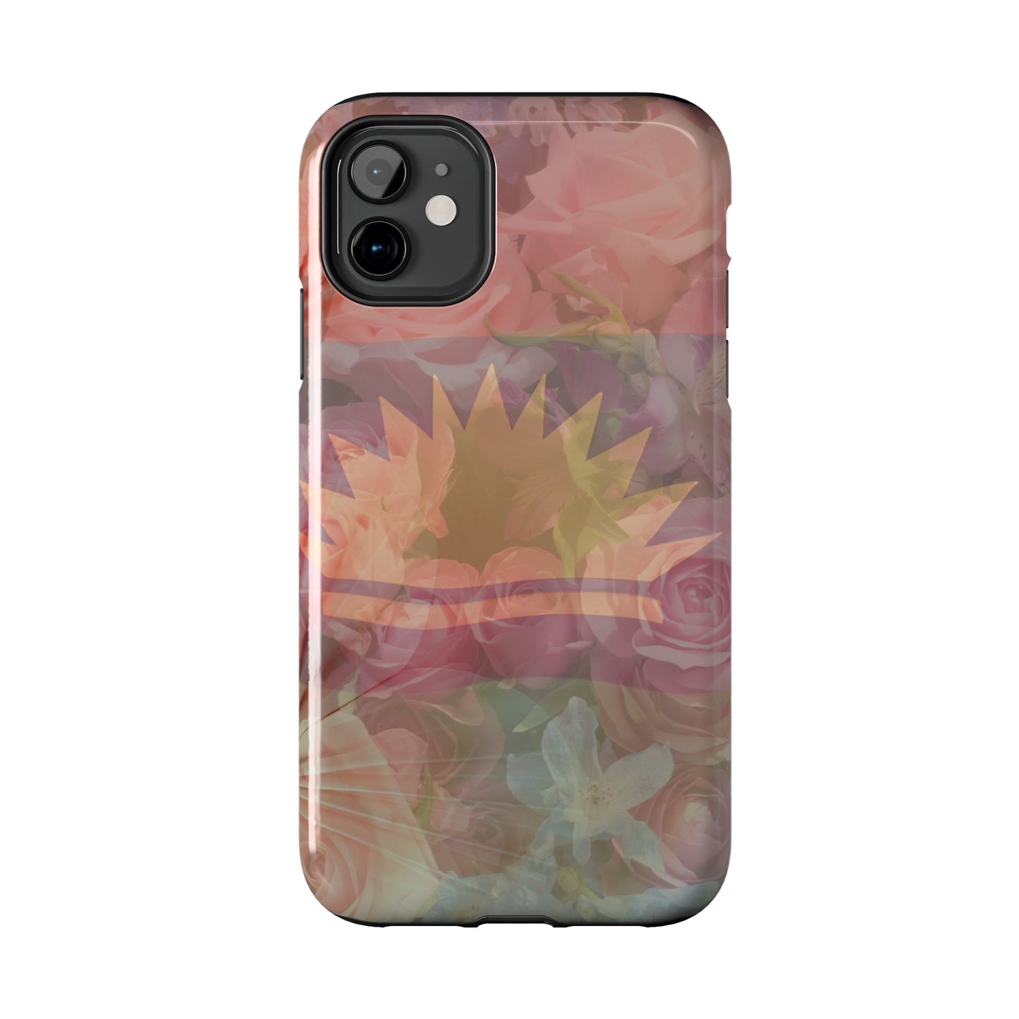 United States of Biafra Flag Flower Blend 3 - Tough iPhone Cases (iPhone 7, 8, X, 11, 12, 13, 14, 15)