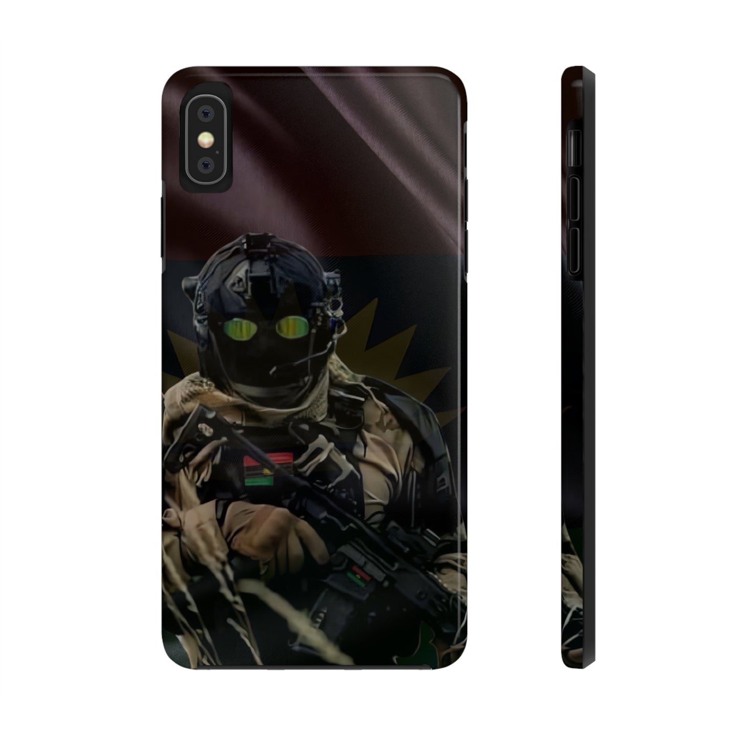 Biafra Soldier III - Tough iPhone Cases (iPhone 7, 8, X, 11, 12, 13, 14, 15)