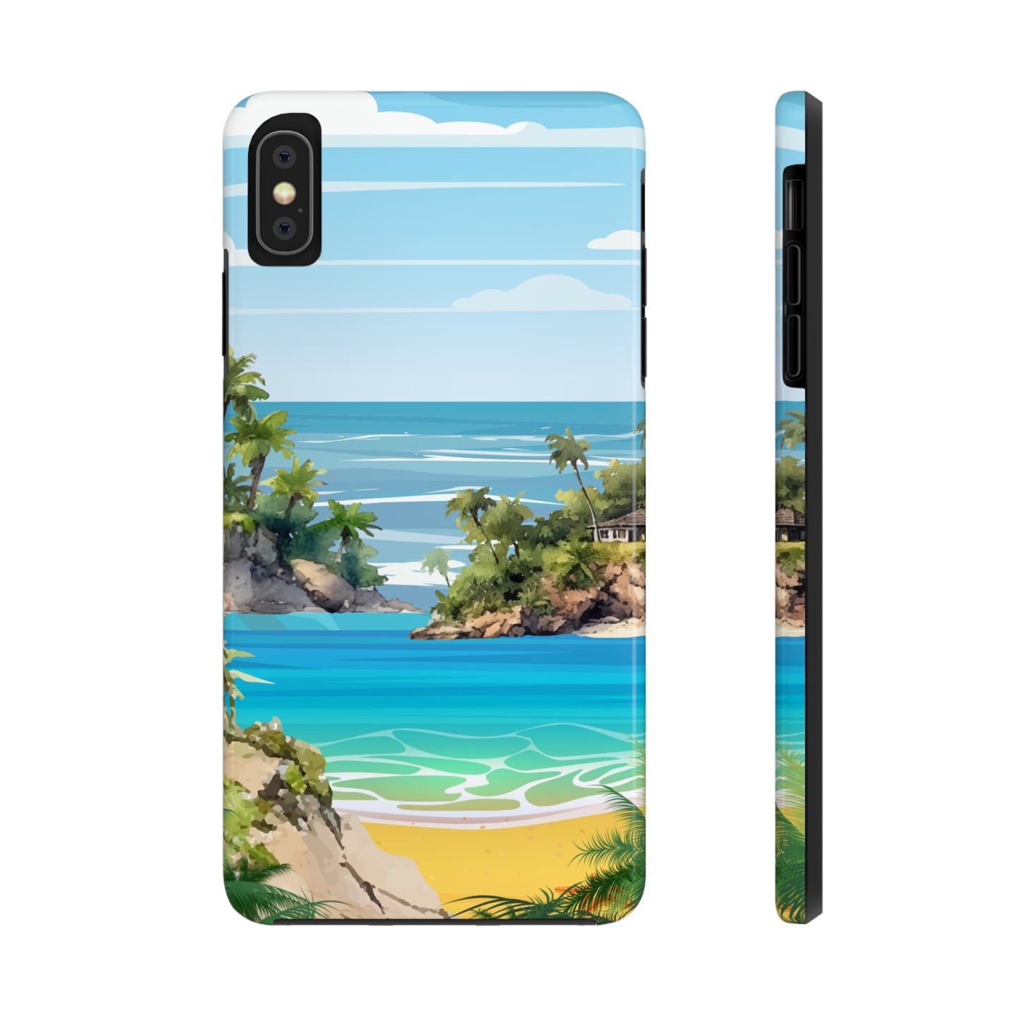 Island - Tough iPhone Cases (iPhone 7, 8, X, 11, 12, 13, 14, 15)