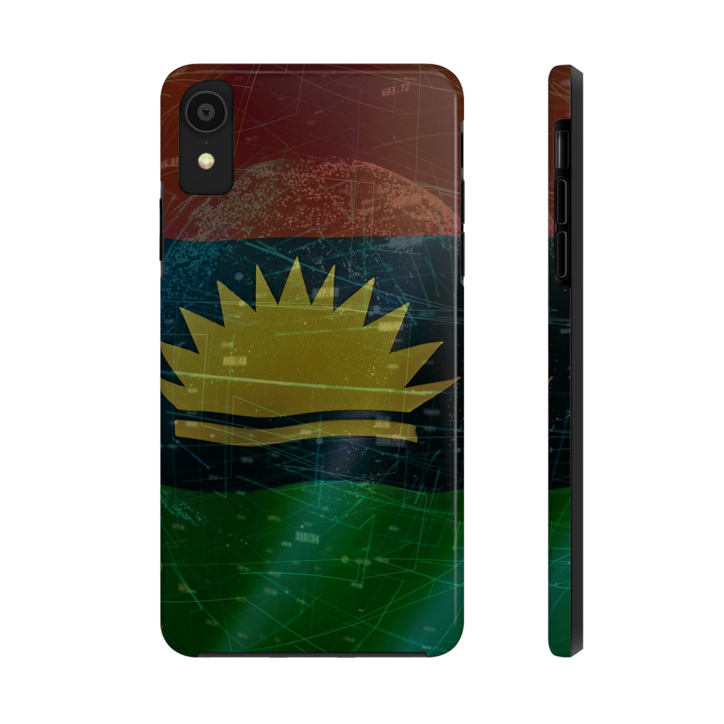 Coordinate Expression. United States of Biafra - Tough iPhone Cases (iPhone 7, 8, X, 11, 12, 13, 14, 15)