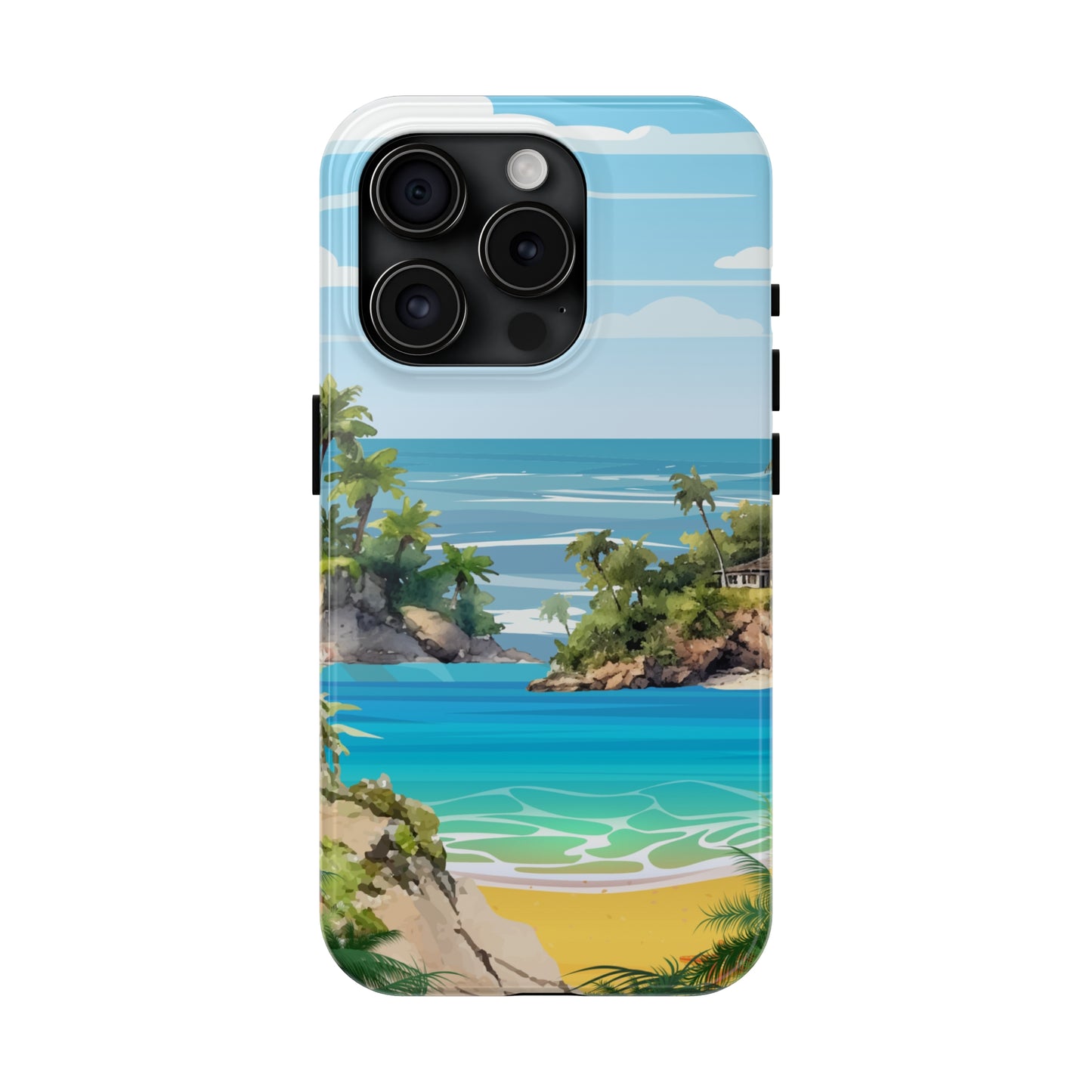 Island - Tough iPhone Cases (iPhone 7, 8, X, 11, 12, 13, 14, 15)