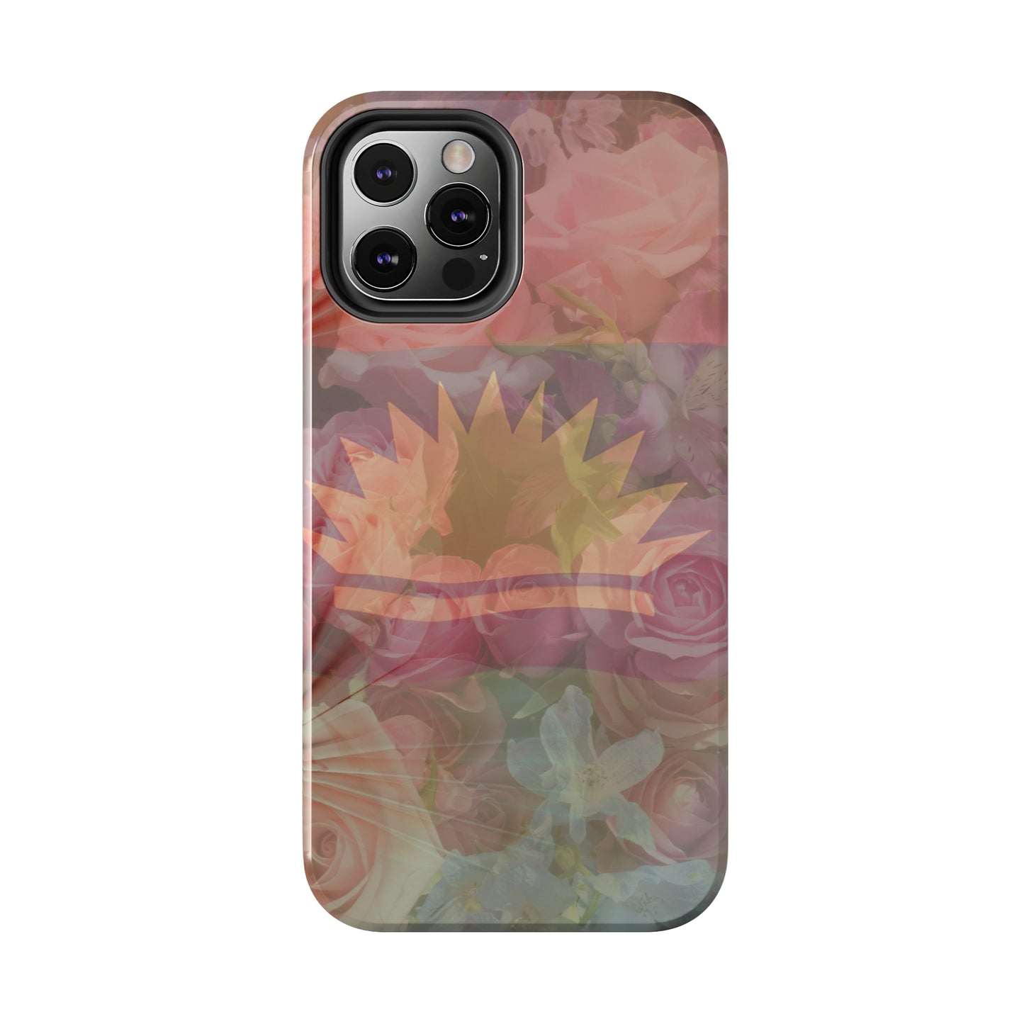 United States of Biafra Flag Flower Blend 3 - Tough iPhone Cases (iPhone 7, 8, X, 11, 12, 13, 14, 15)