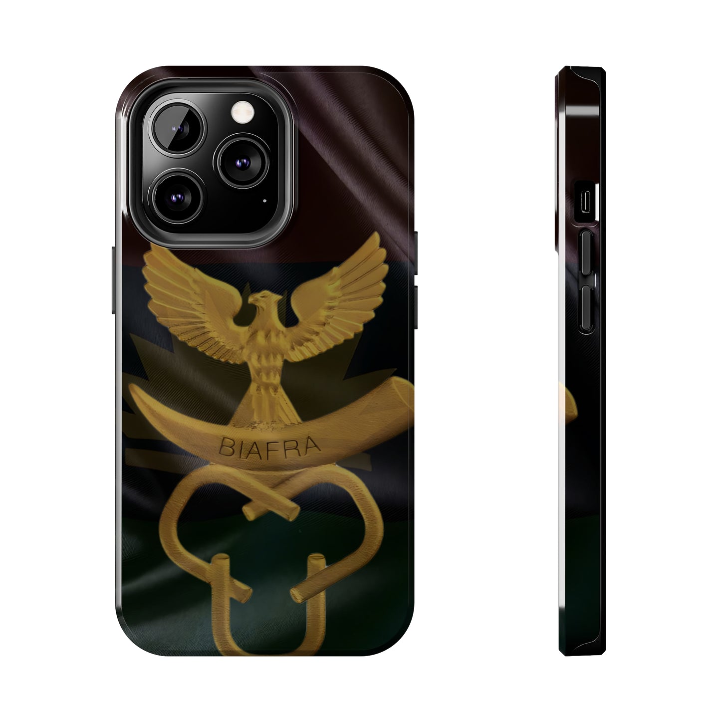 Biafra Liberation Army Logo Gold - Tough iPhone Cases (iPhone 7, 8, X, 11, 12, 13, 14, 15)