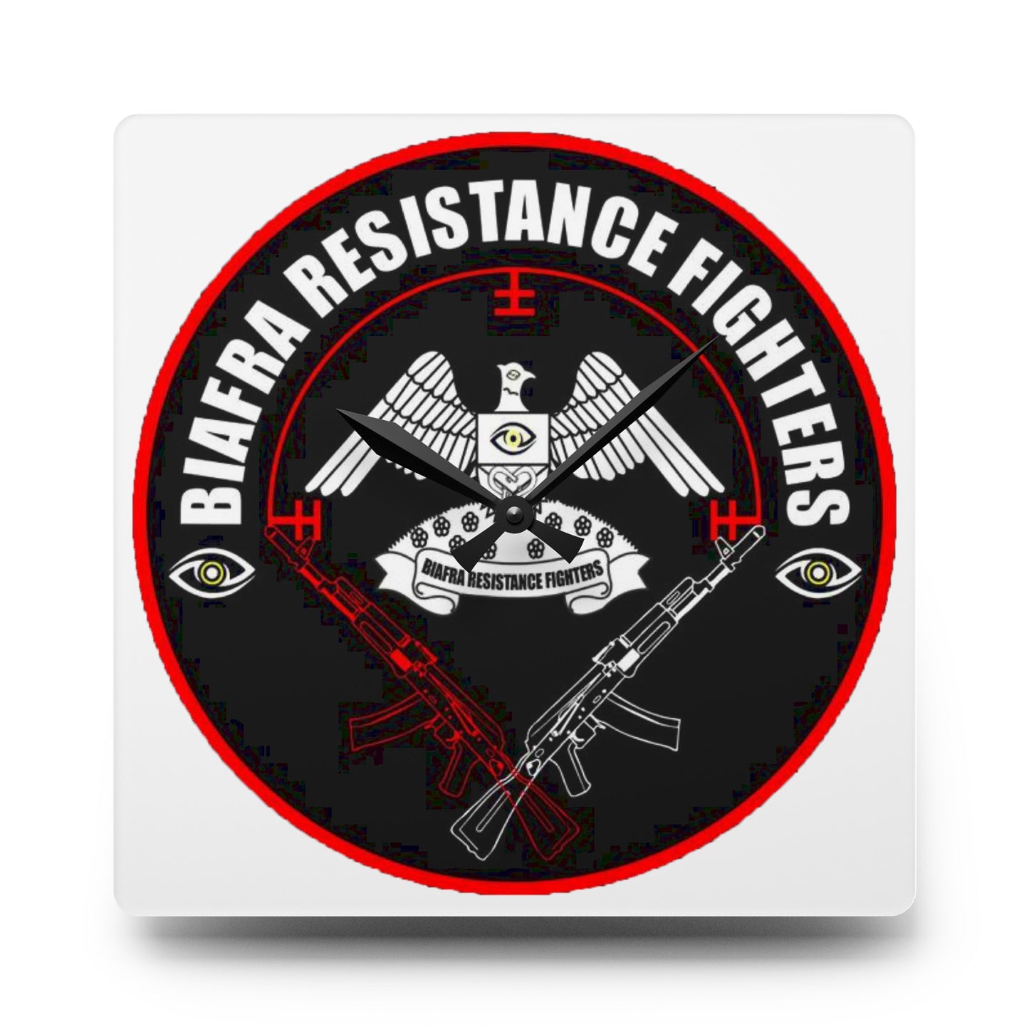 Biafra Resistance Fighters Acrylic Wall Clock