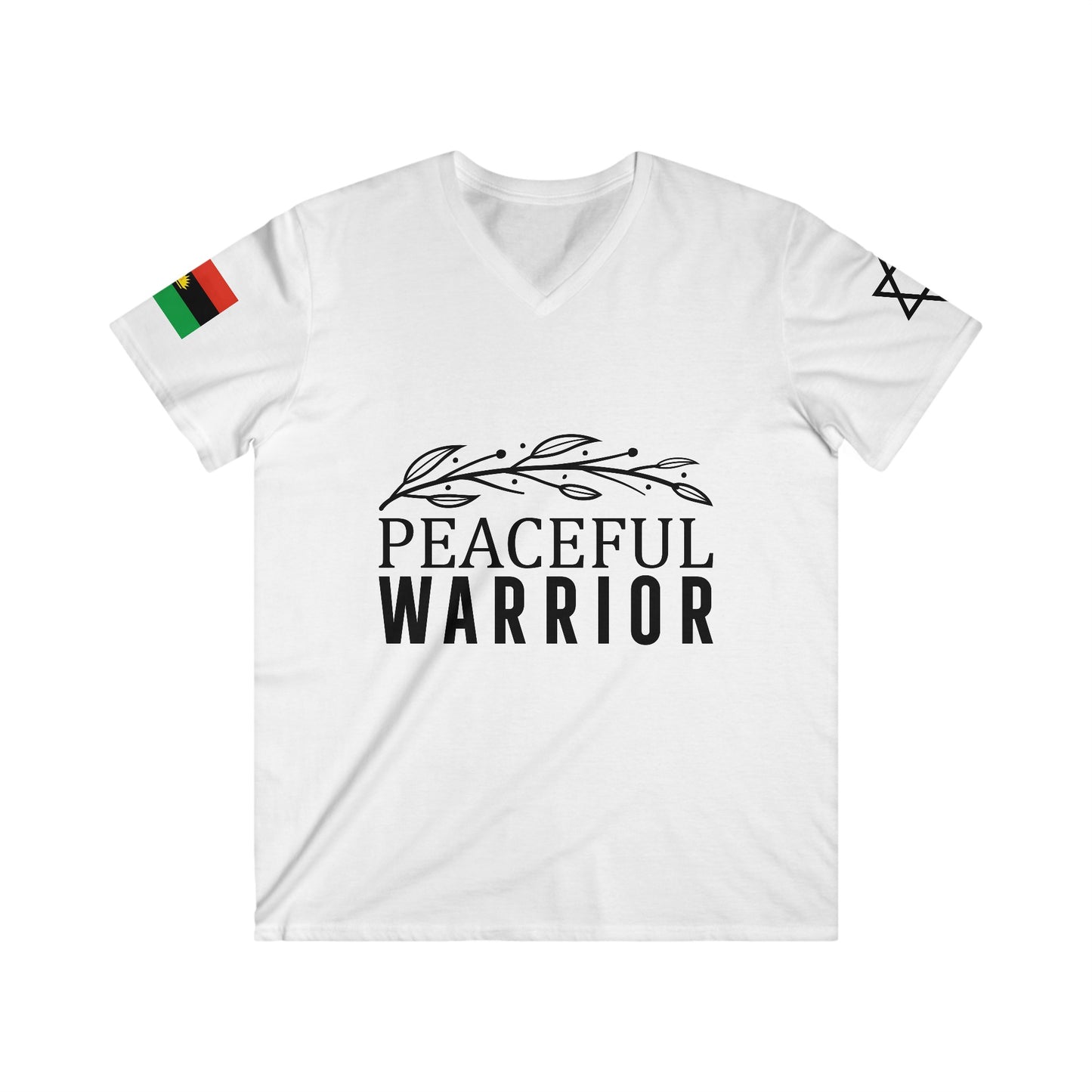 Peaceful Warrior V-Neck (Czech Republic/Germany)