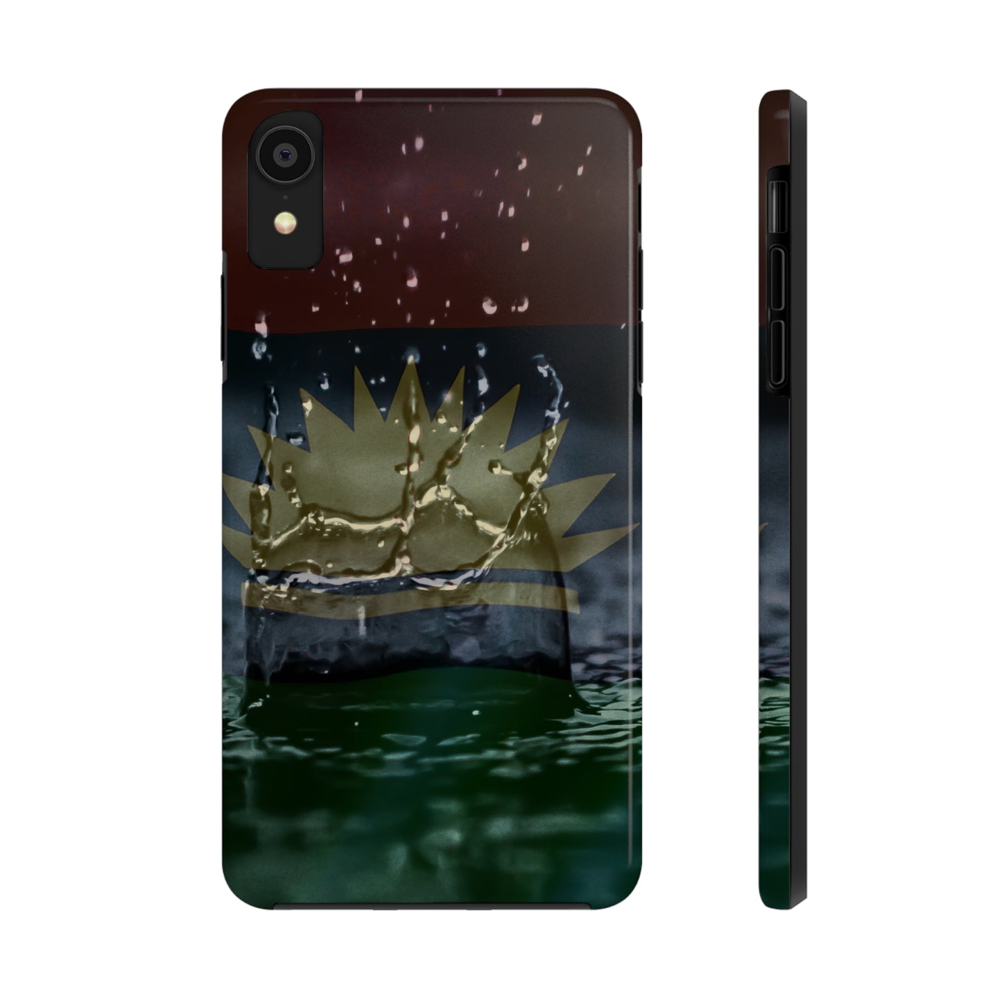 Rain Droplets, United States of Biafra - Tough iPhone Cases (iPhone 7, 8, X, 11, 12, 13, 14, 15)