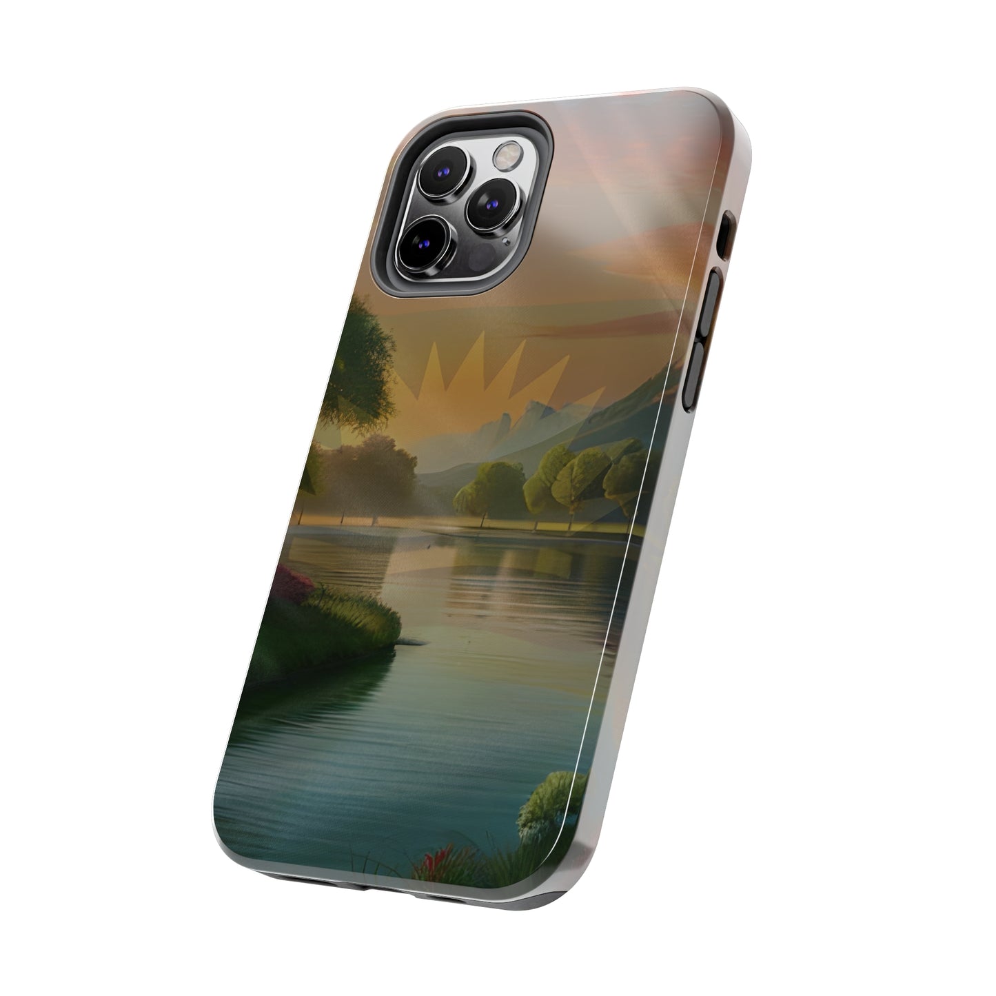Neighborhood Pond, United States of Biafra - Tough iPhone Cases (iPhone 7, 8, X, 11, 12, 13, 14, 15)