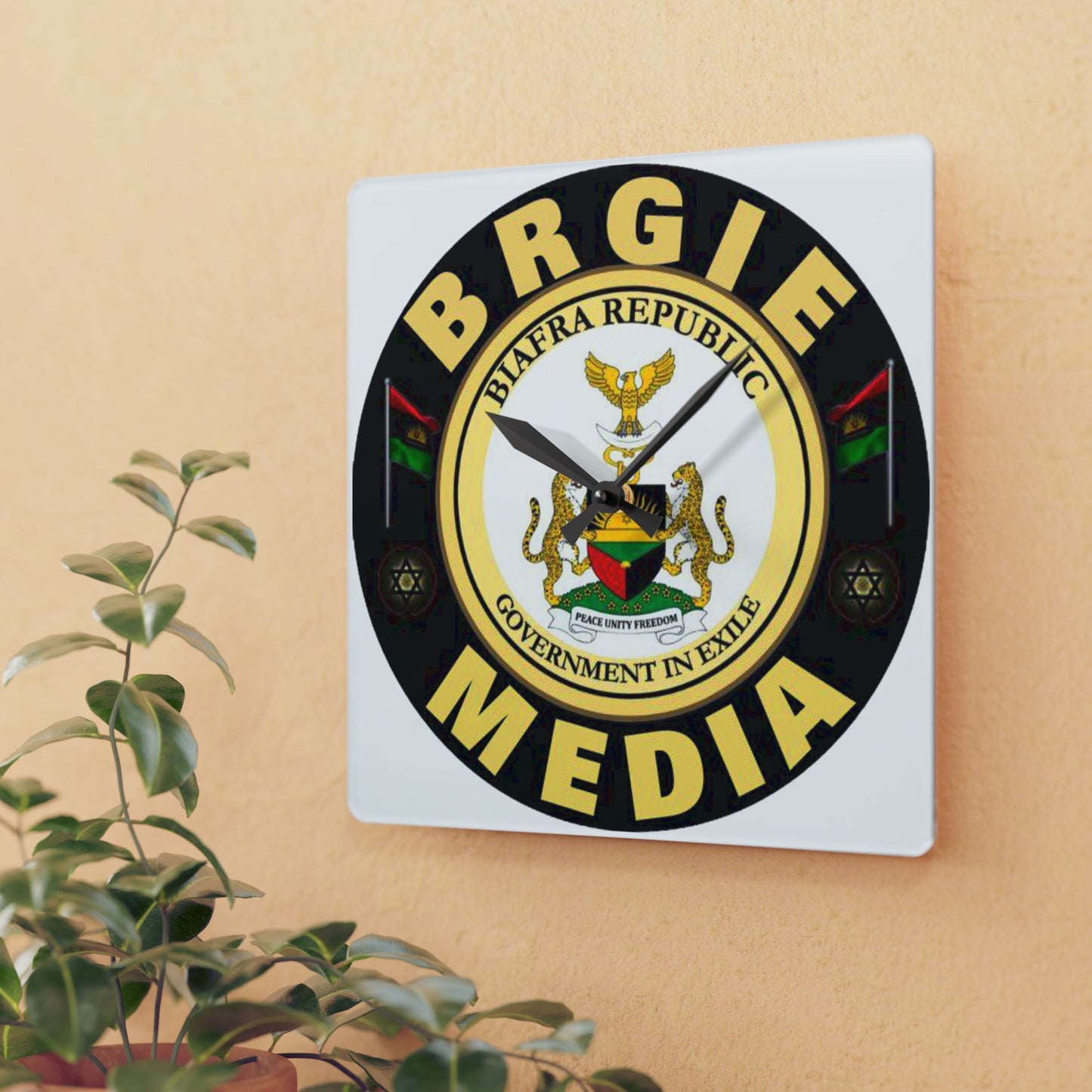 BRGIE Media Acrylic Wall Clock