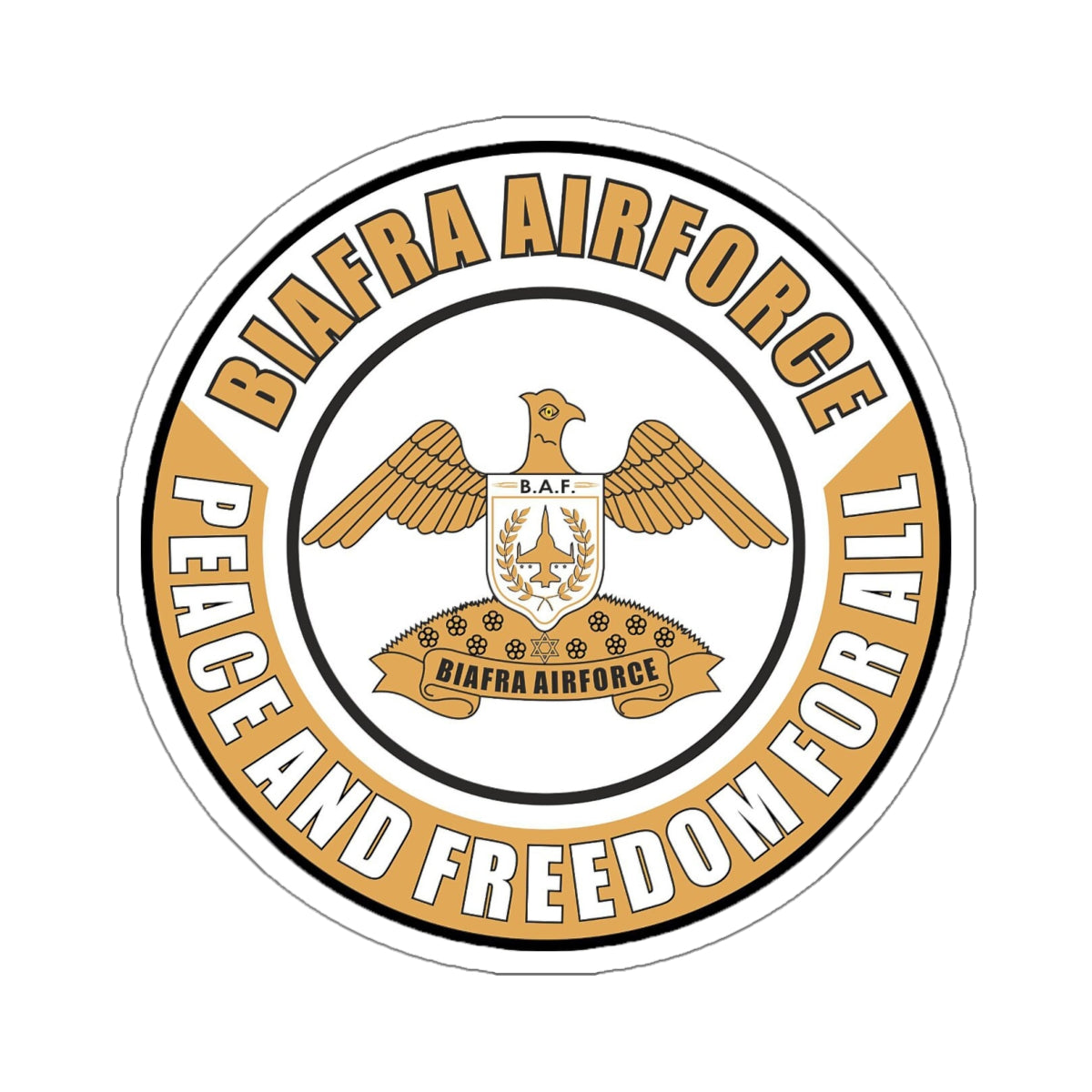 Biafra Airforce Kiss-Cut Stickers