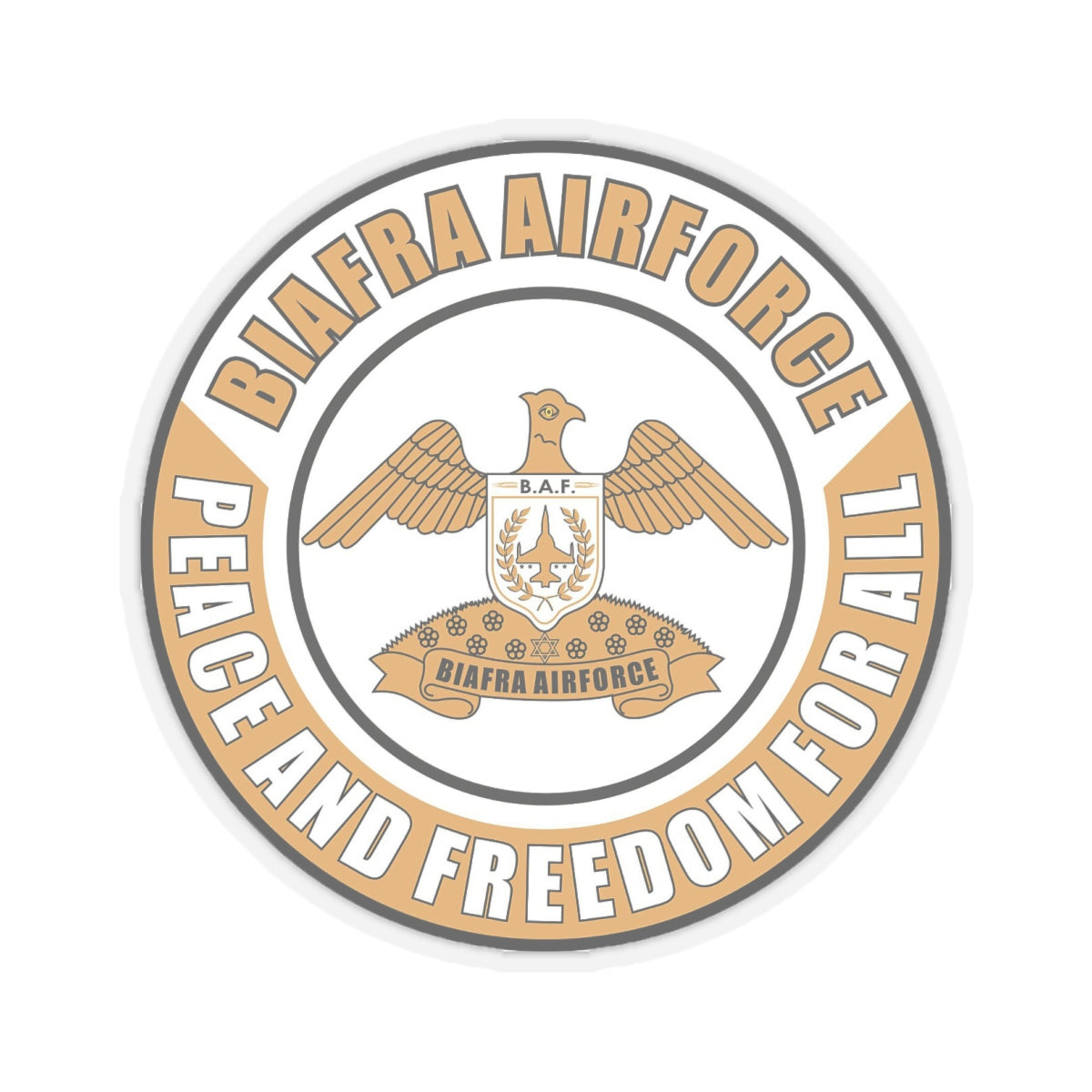 Biafra Airforce Kiss-Cut Stickers