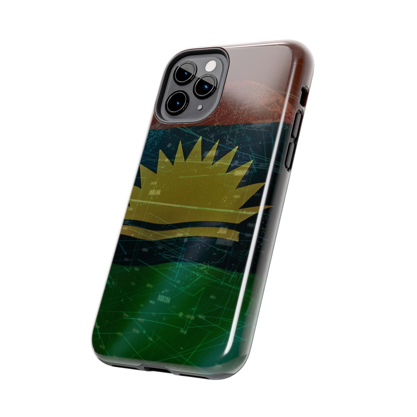 Coordinate Expression. United States of Biafra - Tough iPhone Cases (iPhone 7, 8, X, 11, 12, 13, 14, 15)