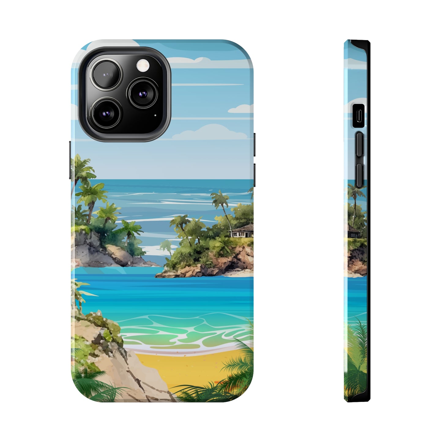 Island - Tough iPhone Cases (iPhone 7, 8, X, 11, 12, 13, 14, 15)
