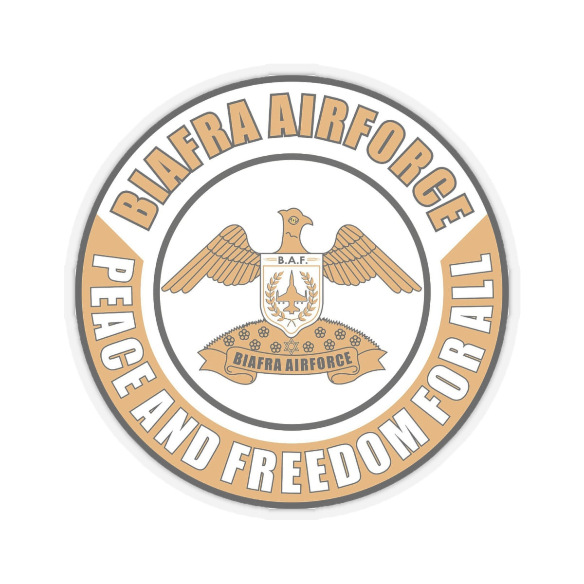 Biafra Airforce Kiss-Cut Stickers