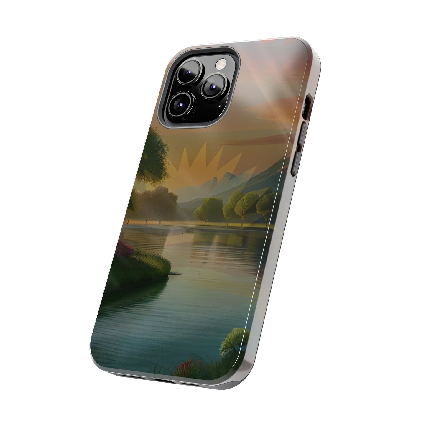 Neighborhood Pond, United States of Biafra - Tough iPhone Cases (iPhone 7, 8, X, 11, 12, 13, 14, 15)
