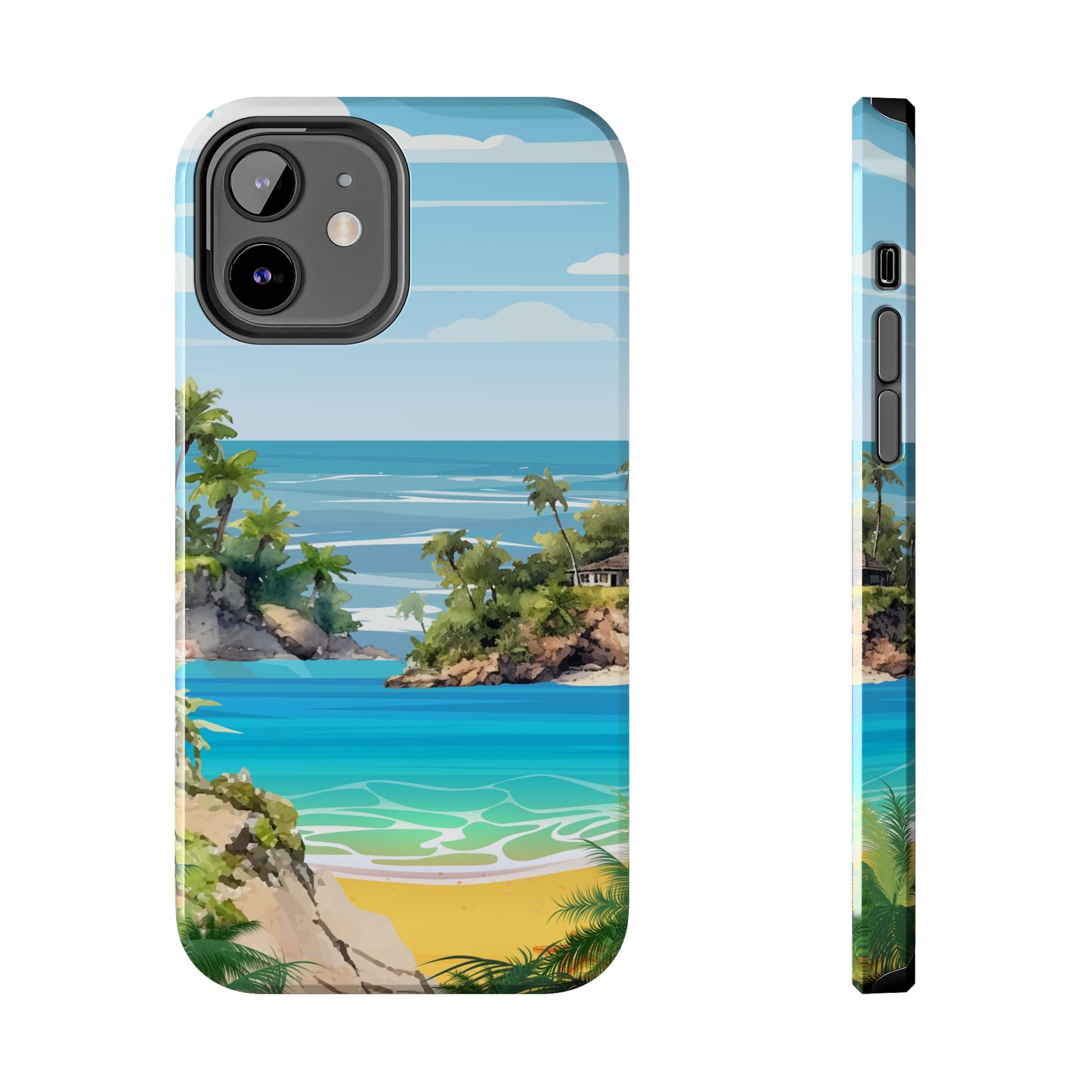Island - Tough iPhone Cases (iPhone 7, 8, X, 11, 12, 13, 14, 15)