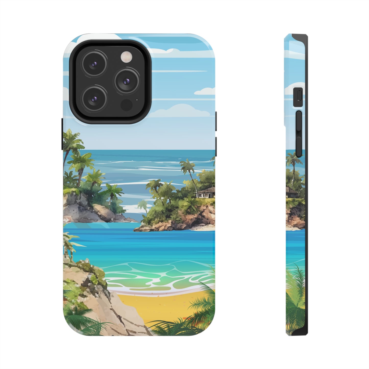Island - Tough iPhone Cases (iPhone 7, 8, X, 11, 12, 13, 14, 15)