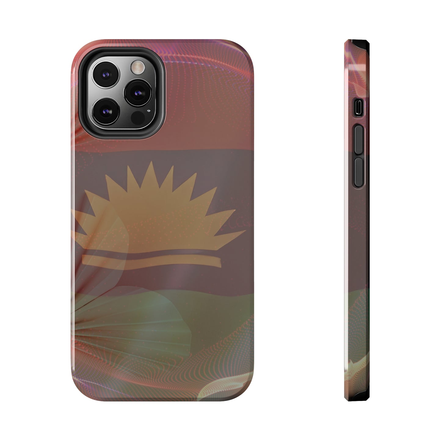 United States of Biafra Flag Flower Blend 2 - Tough iPhone Cases (iPhone 7, 8, X, 11, 12, 13, 14, 15)