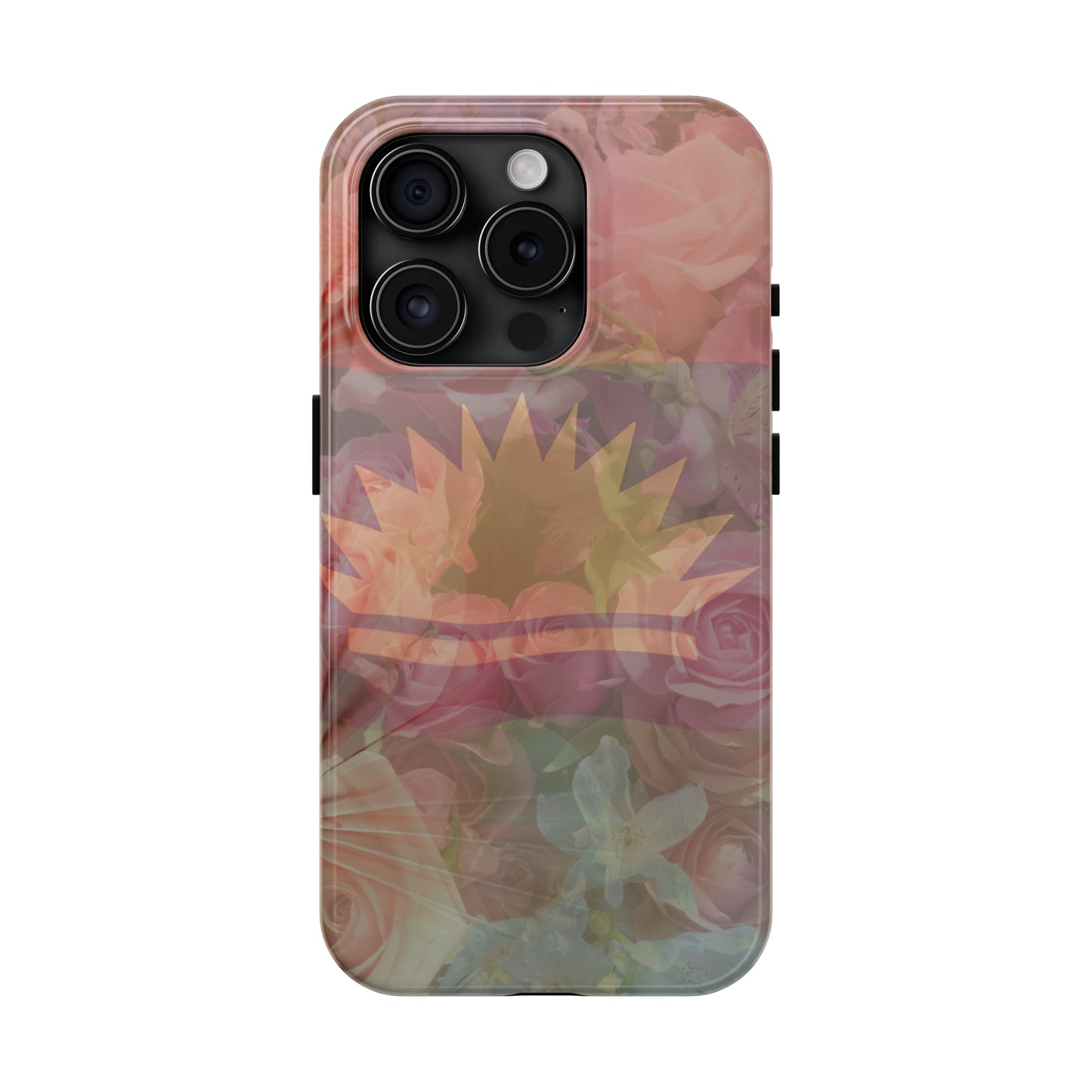 United States of Biafra Flag Flower Blend 3 - Tough iPhone Cases (iPhone 7, 8, X, 11, 12, 13, 14, 15)