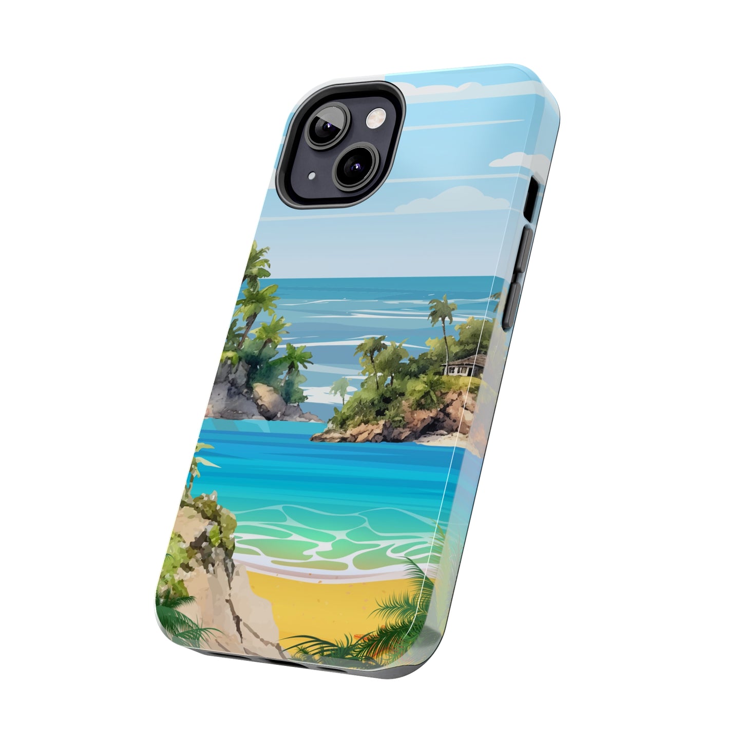 Island - Tough iPhone Cases (iPhone 7, 8, X, 11, 12, 13, 14, 15)