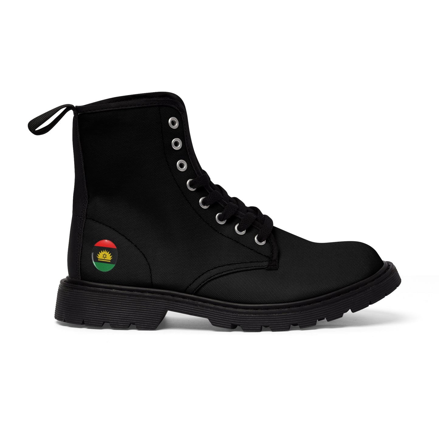 Black Men's Canvas Boots