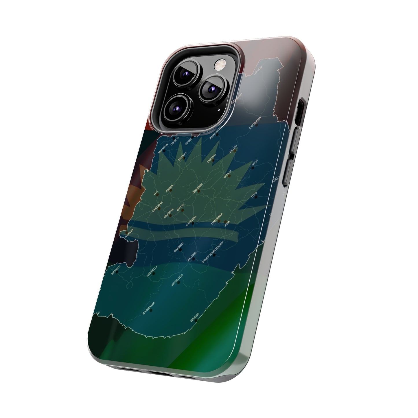 United States of Biafra Map Plain - Tough iPhone Cases (iPhone 7, 8, X, 11, 12, 13, 14, 15)