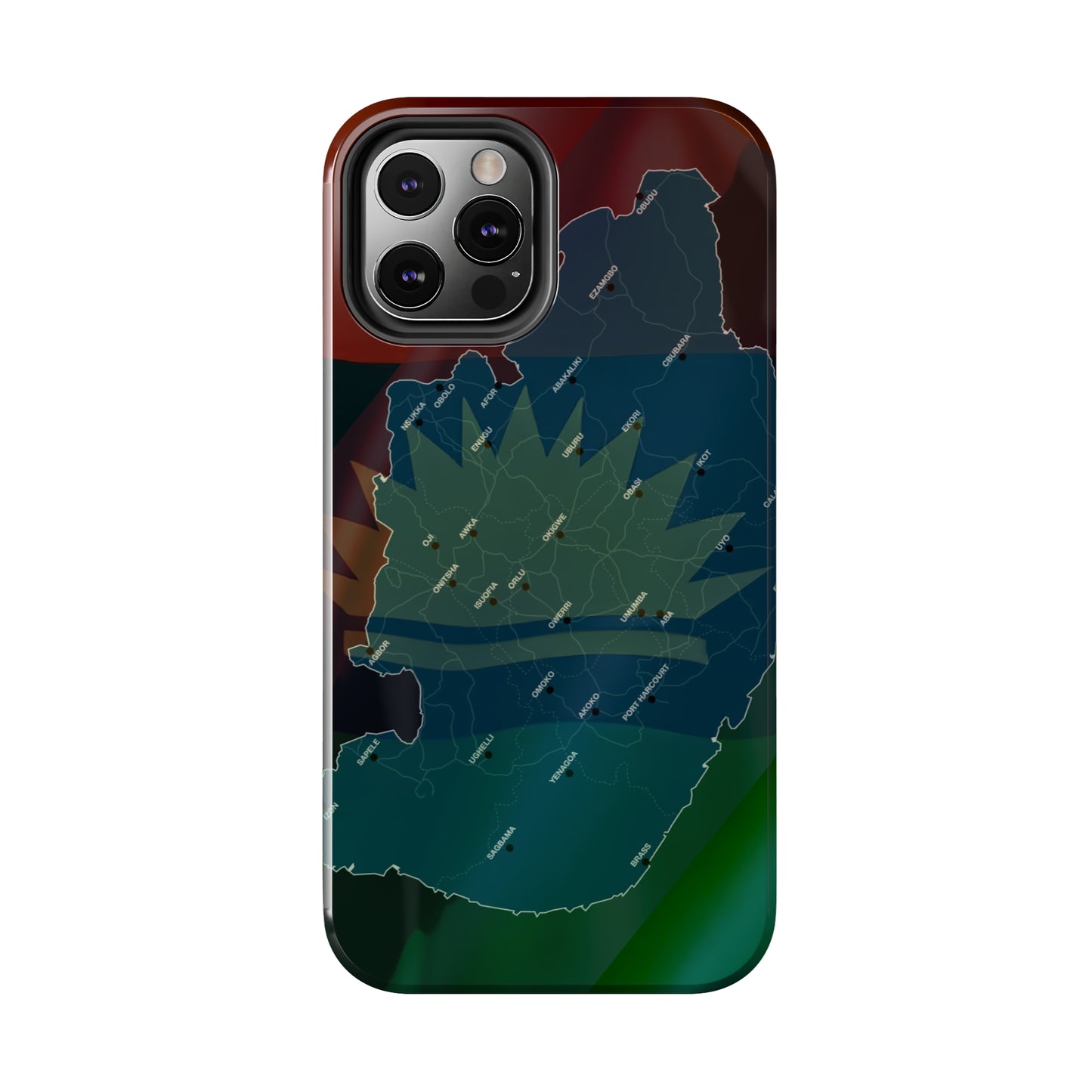 United States of Biafra Map Plain - Tough iPhone Cases (iPhone 7, 8, X, 11, 12, 13, 14, 15)