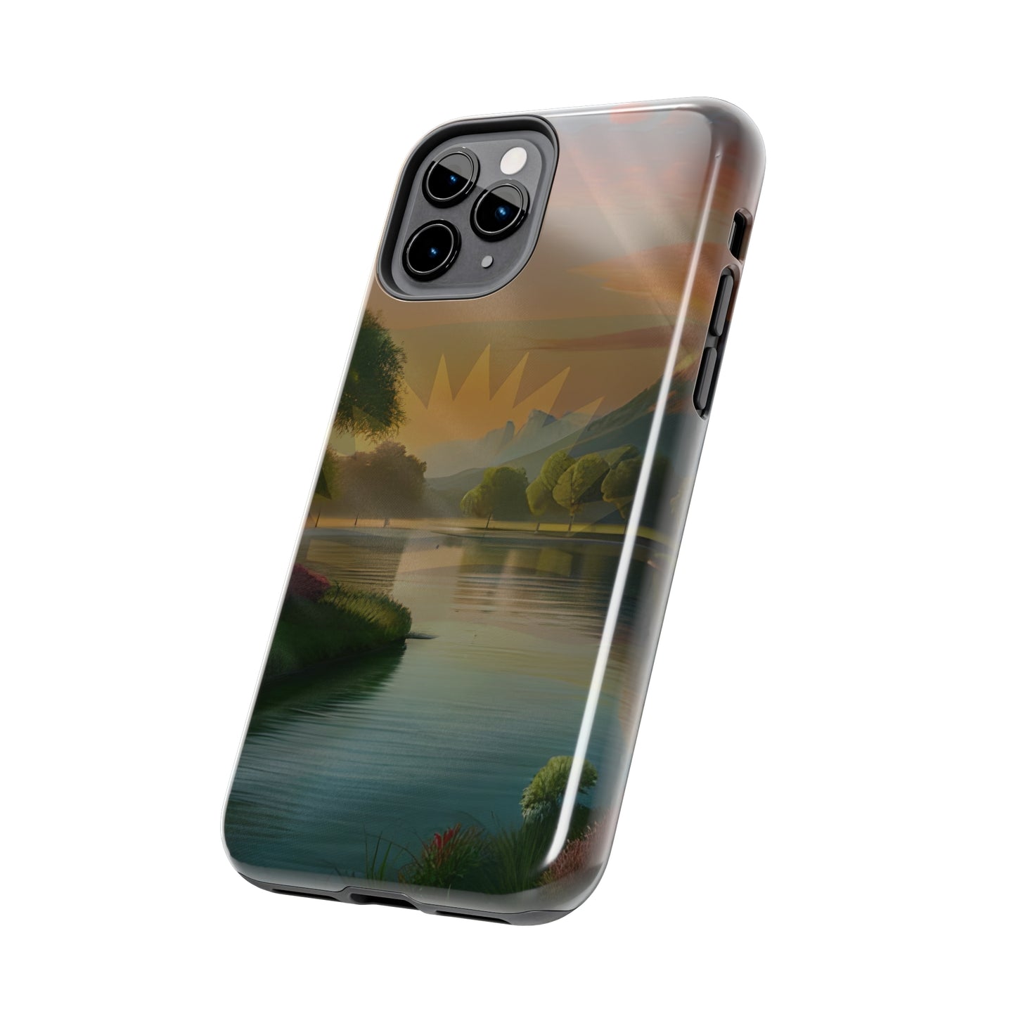 Neighborhood Pond, United States of Biafra - Tough iPhone Cases (iPhone 7, 8, X, 11, 12, 13, 14, 15)