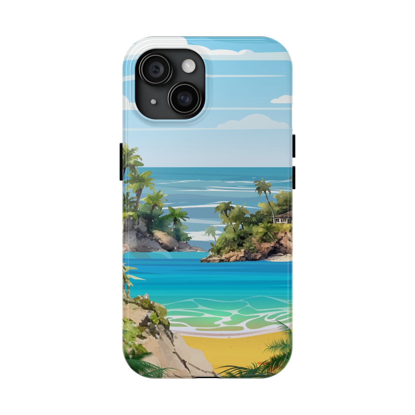 Island - Tough iPhone Cases (iPhone 7, 8, X, 11, 12, 13, 14, 15)