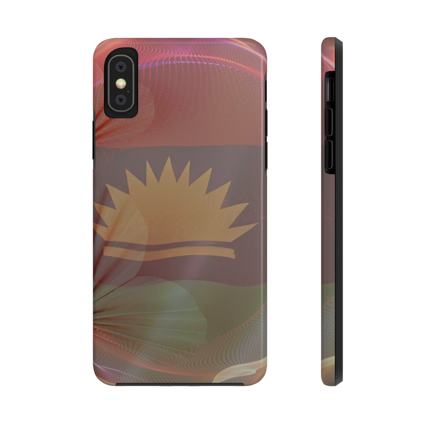 United States of Biafra Flag Flower Blend 2 - Tough iPhone Cases (iPhone 7, 8, X, 11, 12, 13, 14, 15)