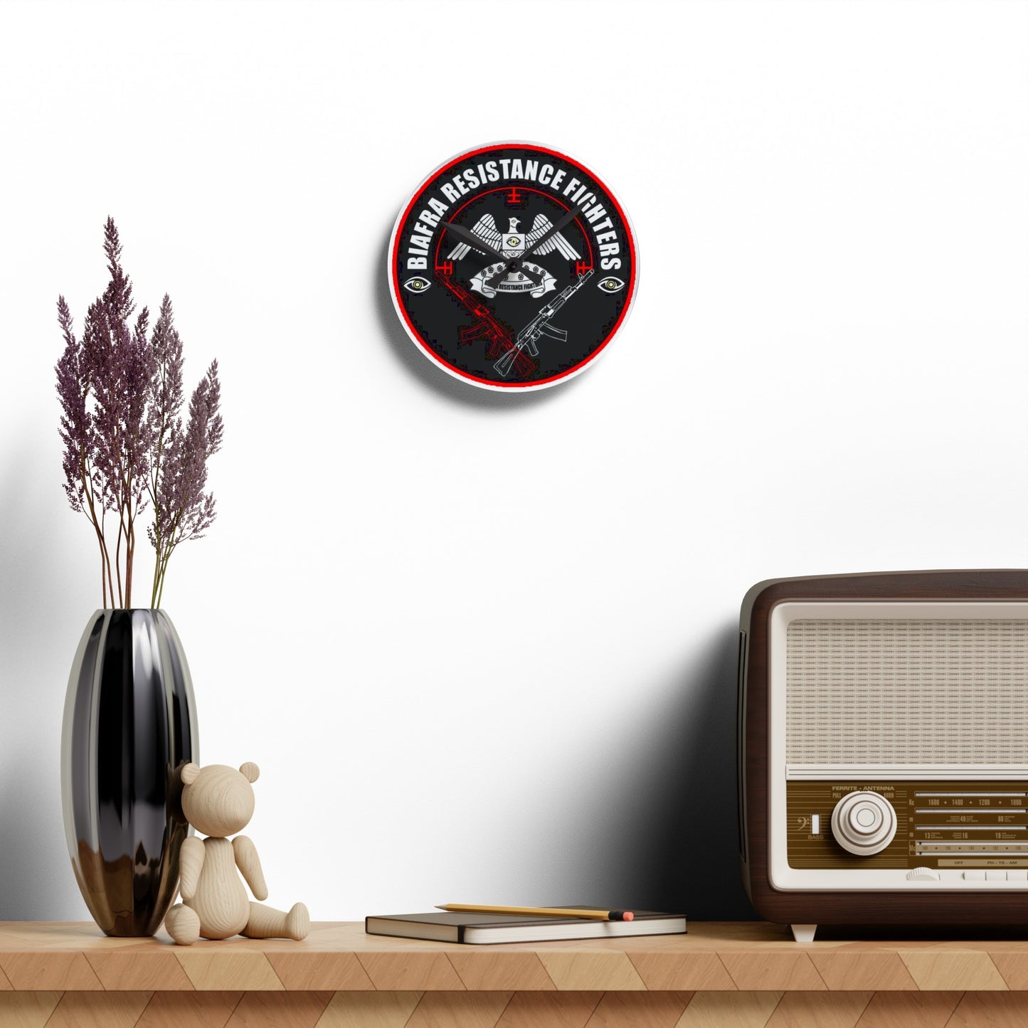 Biafra Resistance Fighters Acrylic Wall Clock