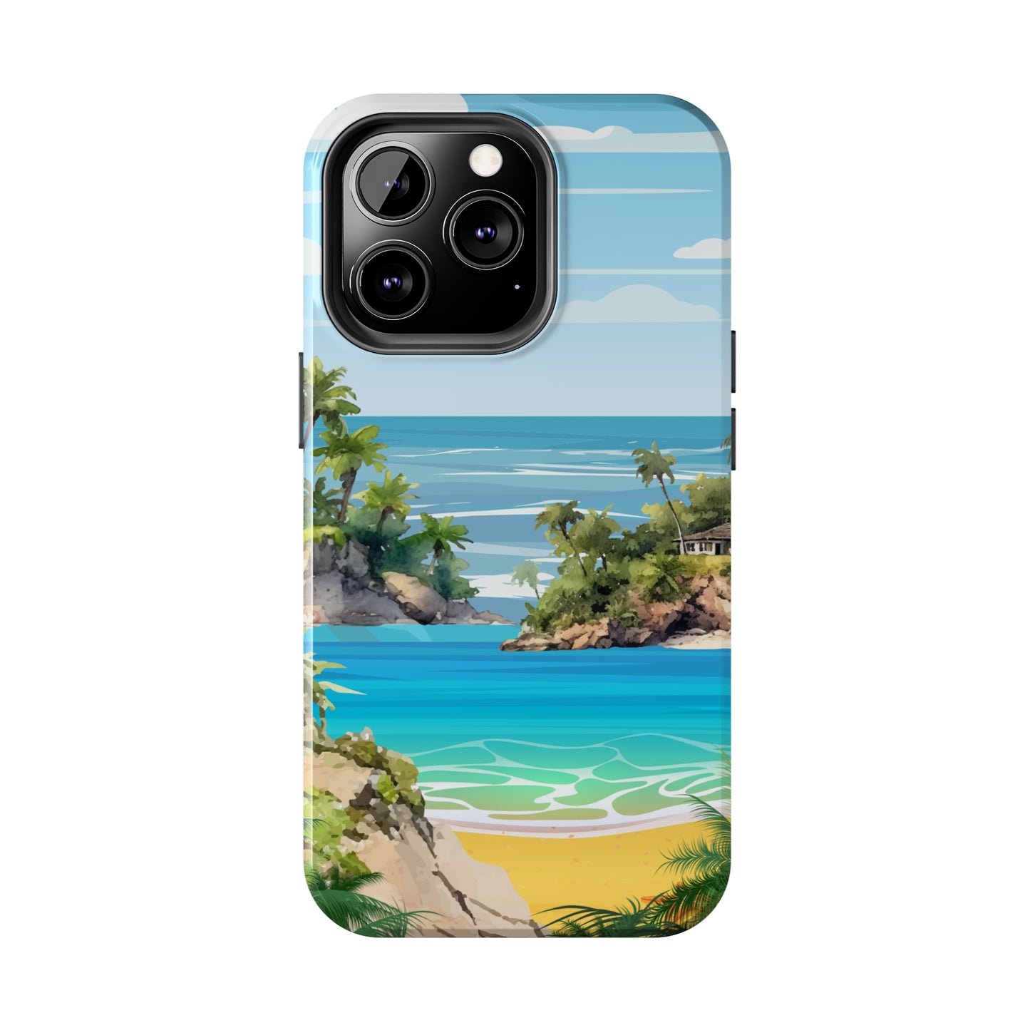 Island - Tough iPhone Cases (iPhone 7, 8, X, 11, 12, 13, 14, 15)