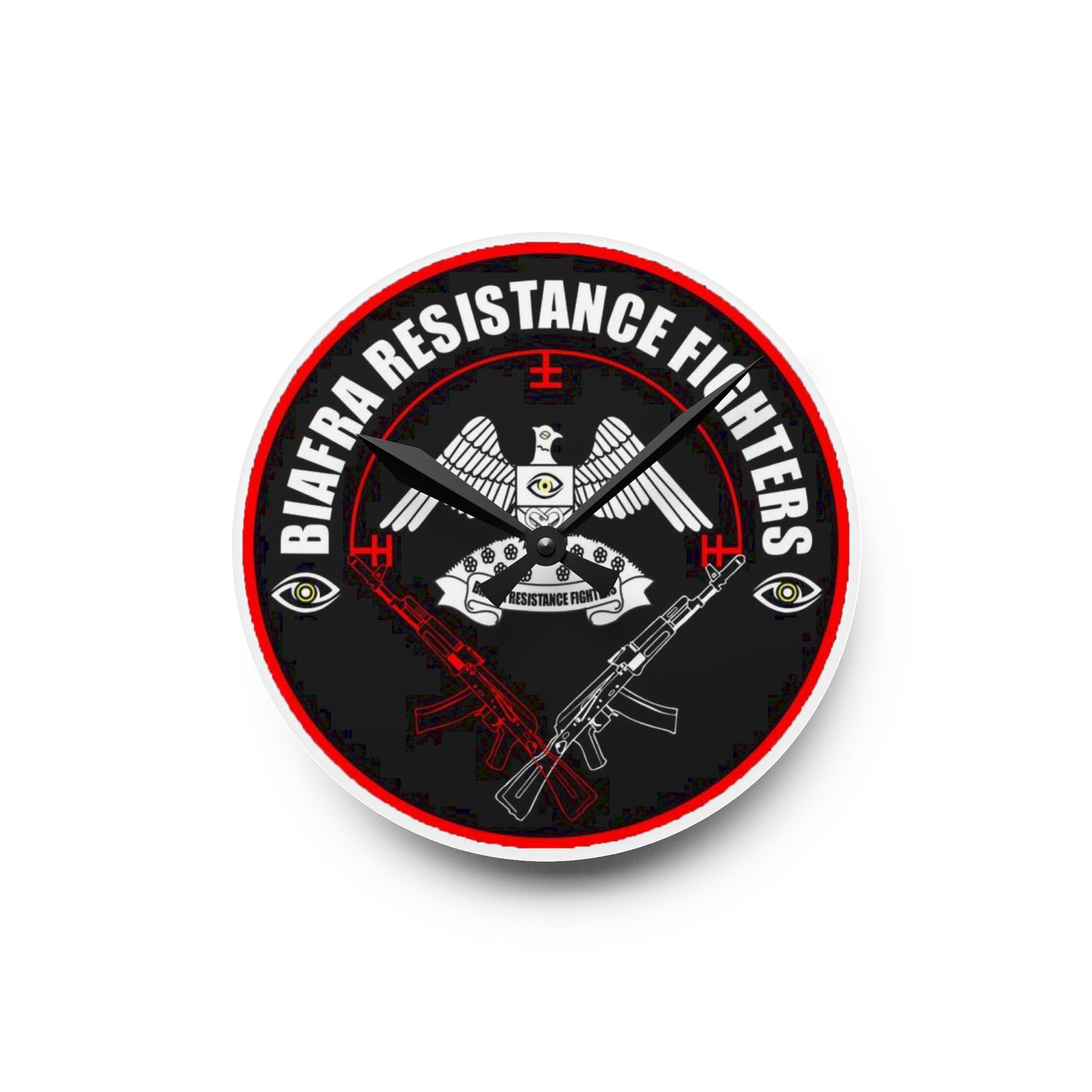 Biafra Resistance Fighters Acrylic Wall Clock